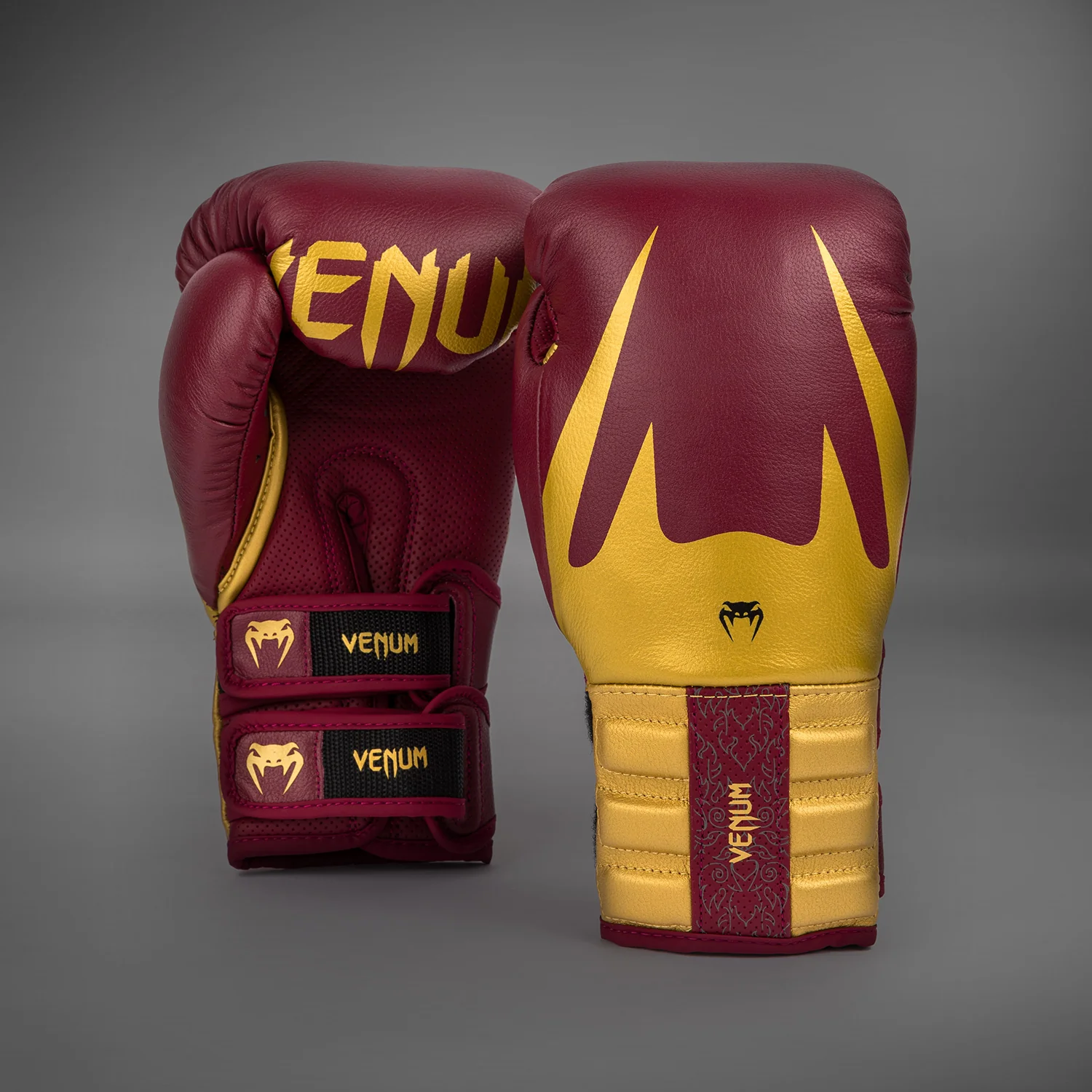Venum Reverso Guantes de Boxeo - Rojo Cereza/Dorado