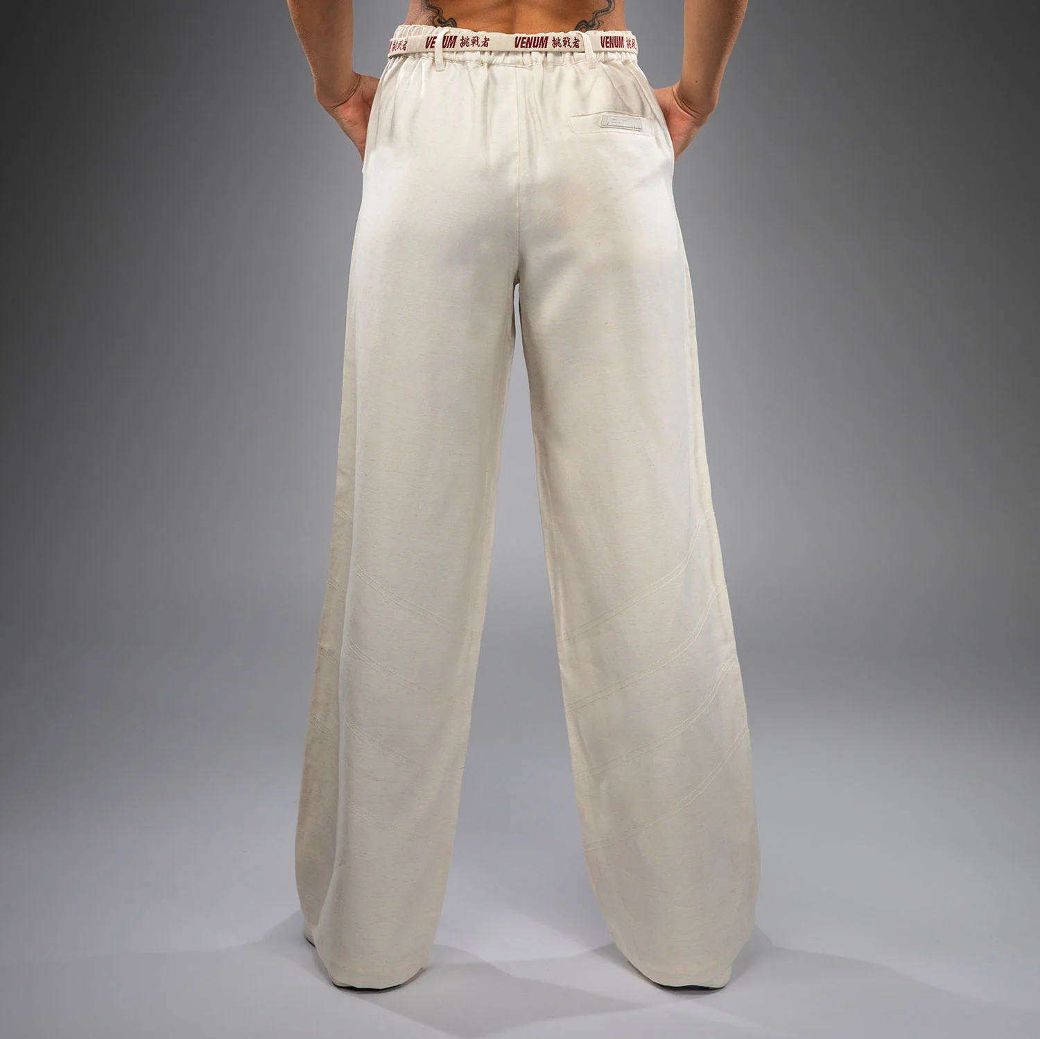 Venum Serpenti Pantalones Mujer – Marfil/Burdeos - Image 3