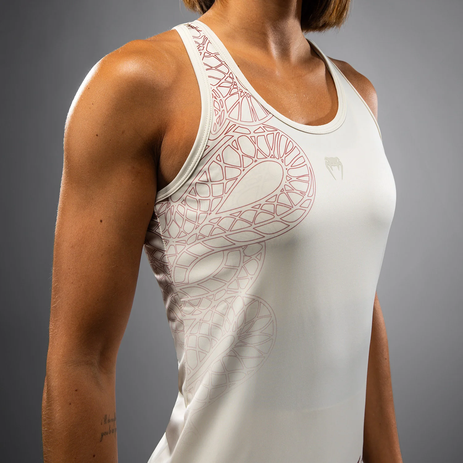 Venum Serpenti Top Mujer – Marfil/Burdeos - Image 4
