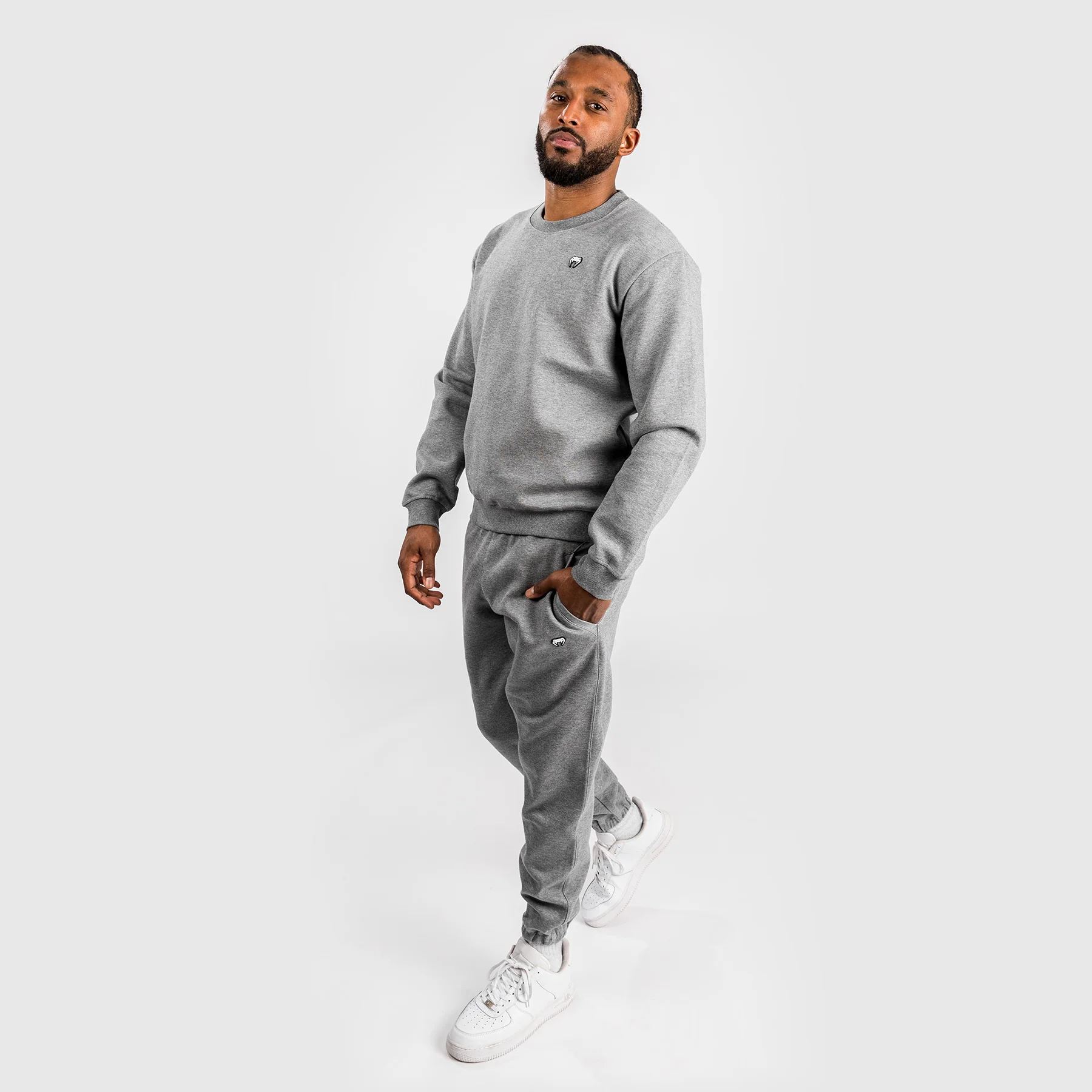 Venum Silent Power Lite Sudadera - Gris Jaspeado Claro - Image 3