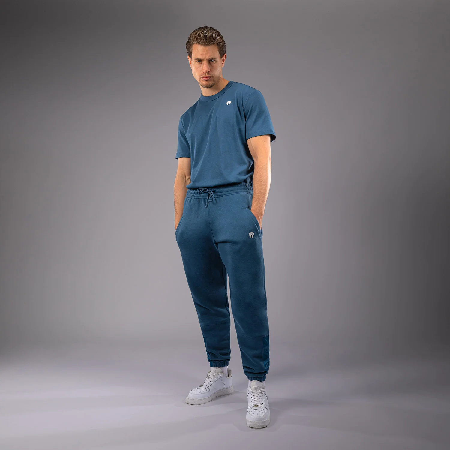 Venum Silent Power Pantalones de Chándal - Azul Pavo - Image 2