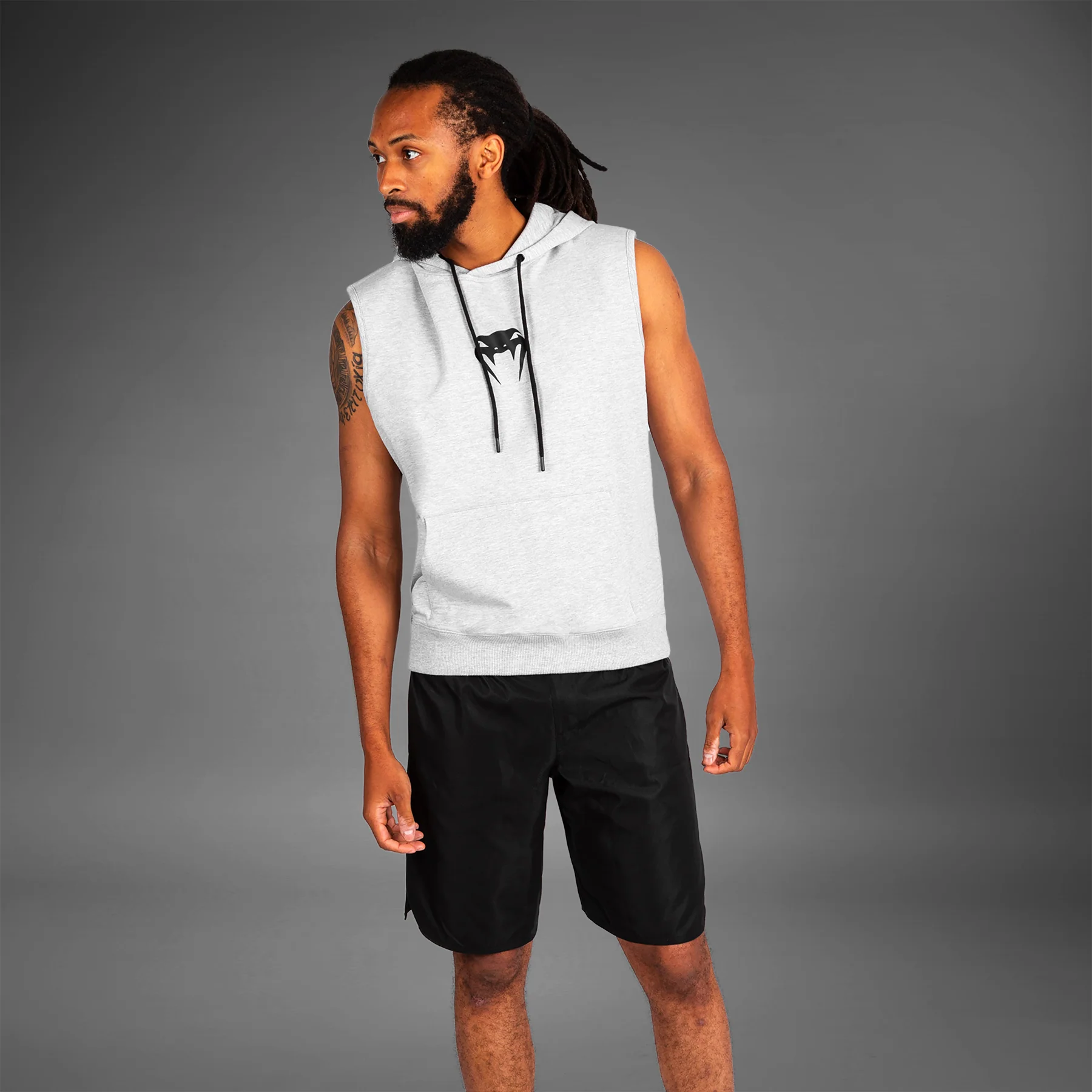 Venum Sleeveless Sudadera con Capucha – Gris