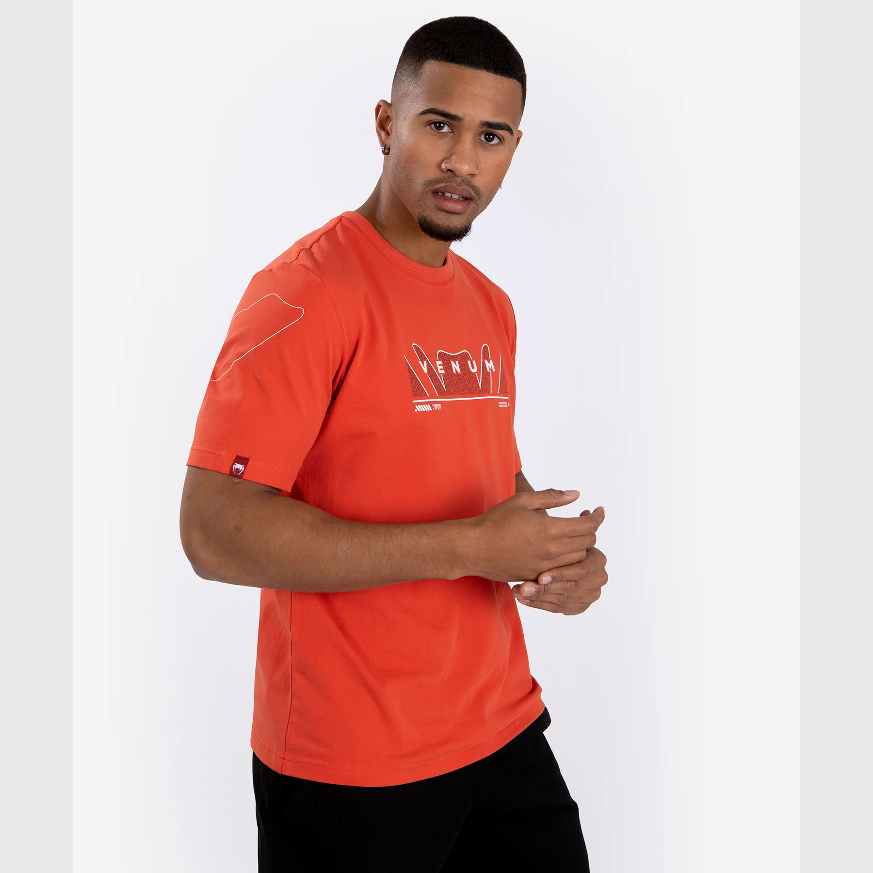Venum Snake Print Camiseta - Naranja fluo - Image 4