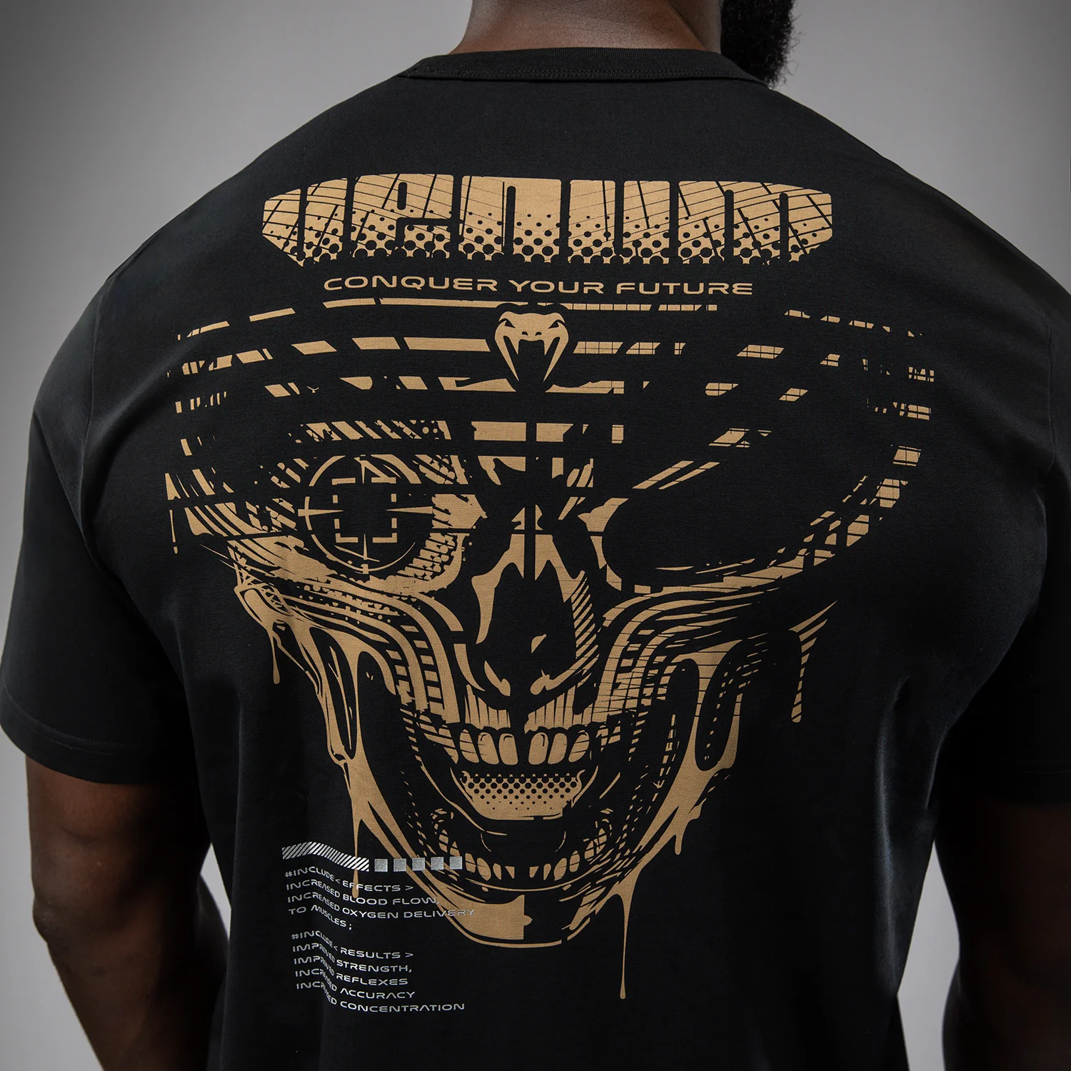 Venum Invader Camiseta - Negro/Sand - Image 5