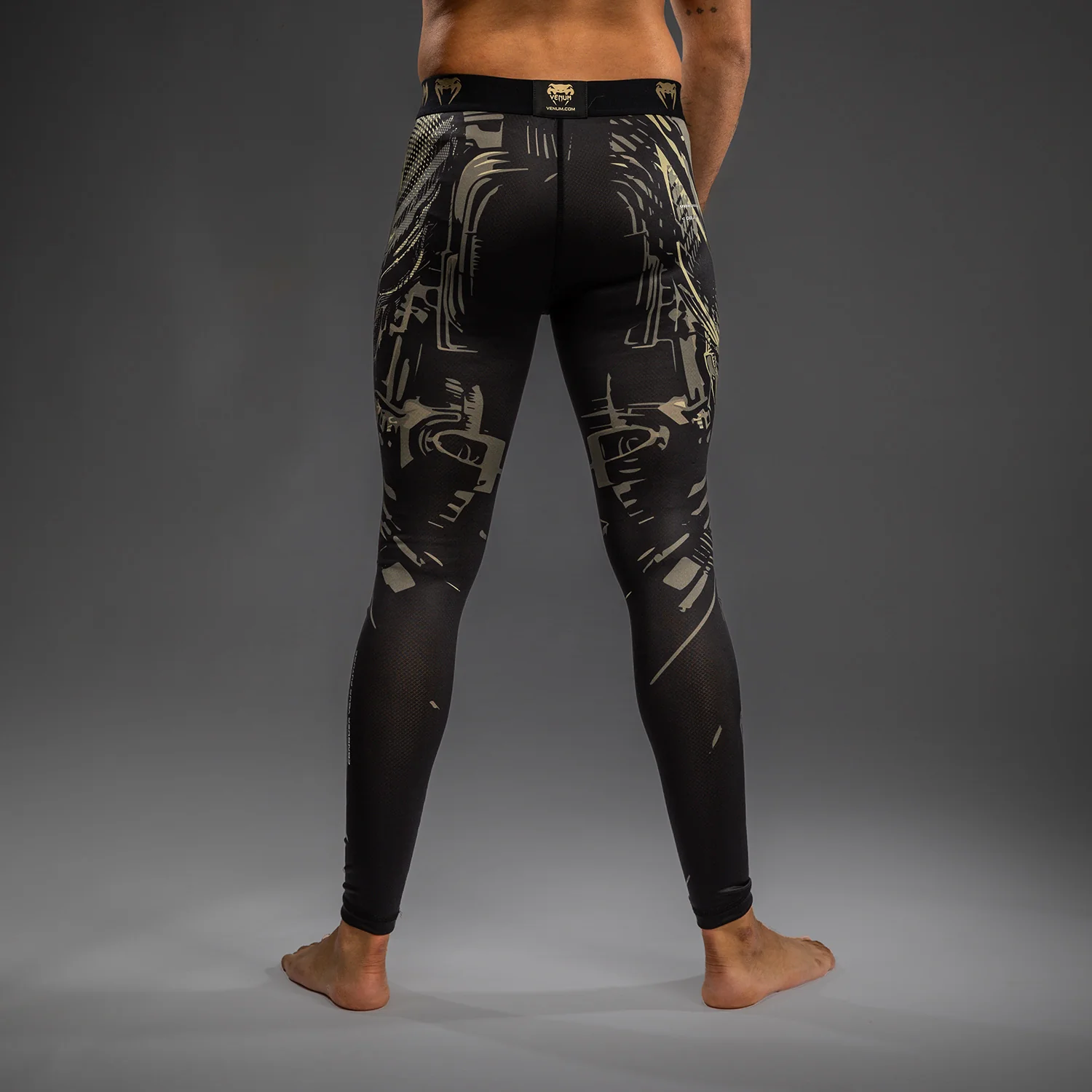 Venum Invader Spats - Negro/Sand - Image 4