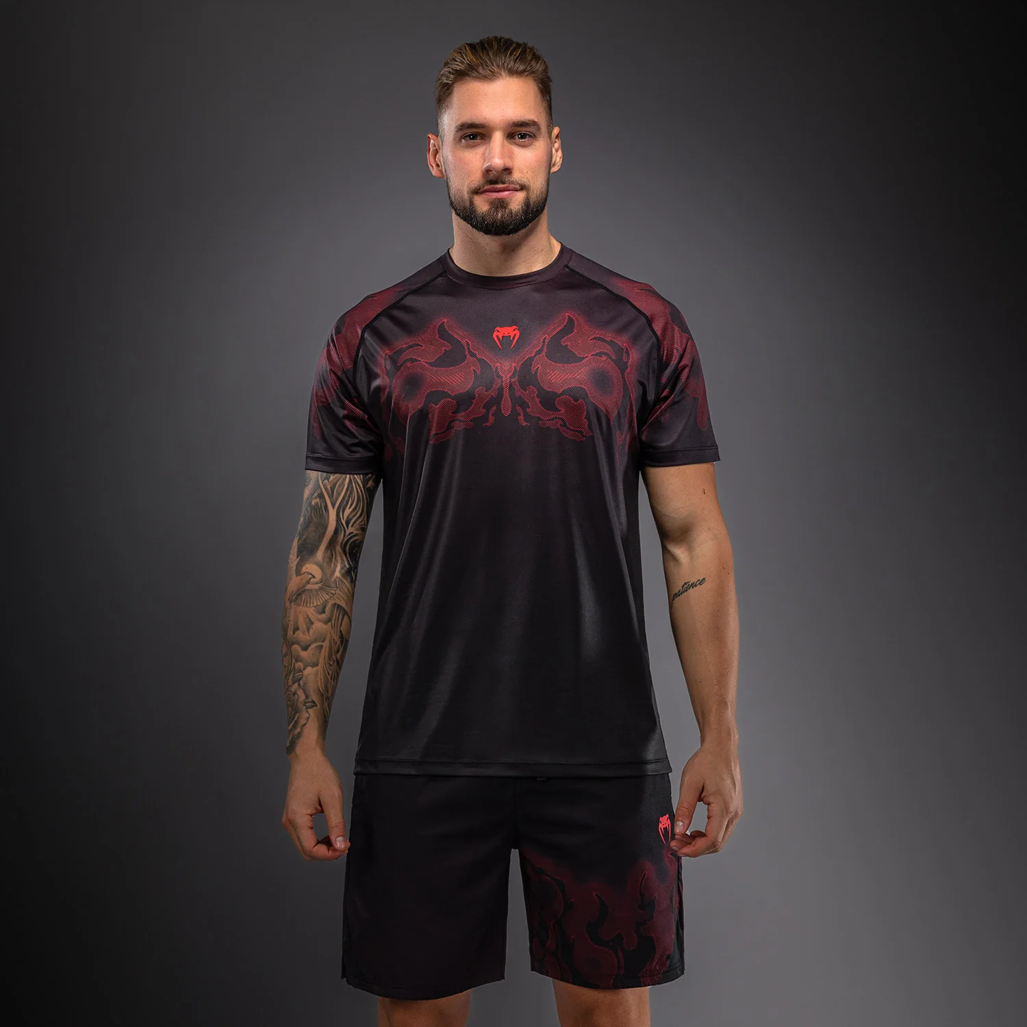 Venum Spectre Camiseta Dry Tech – Negro/Rojo