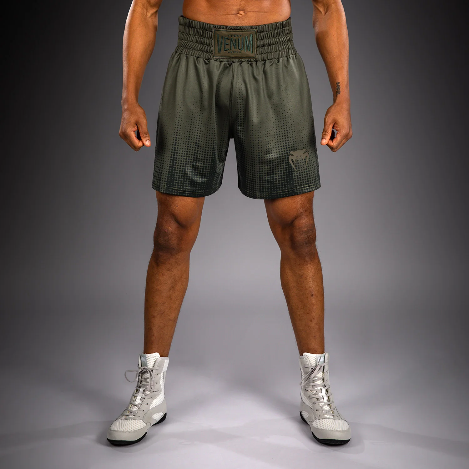 Venum Stealth Short de Boxeo – Caqui/Verde Oscuro