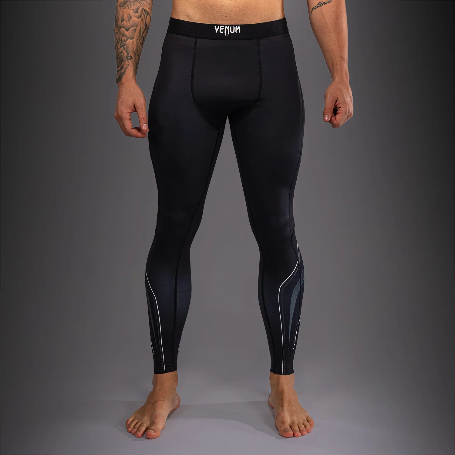 Venum Streamline Spats – Negro/Blanco