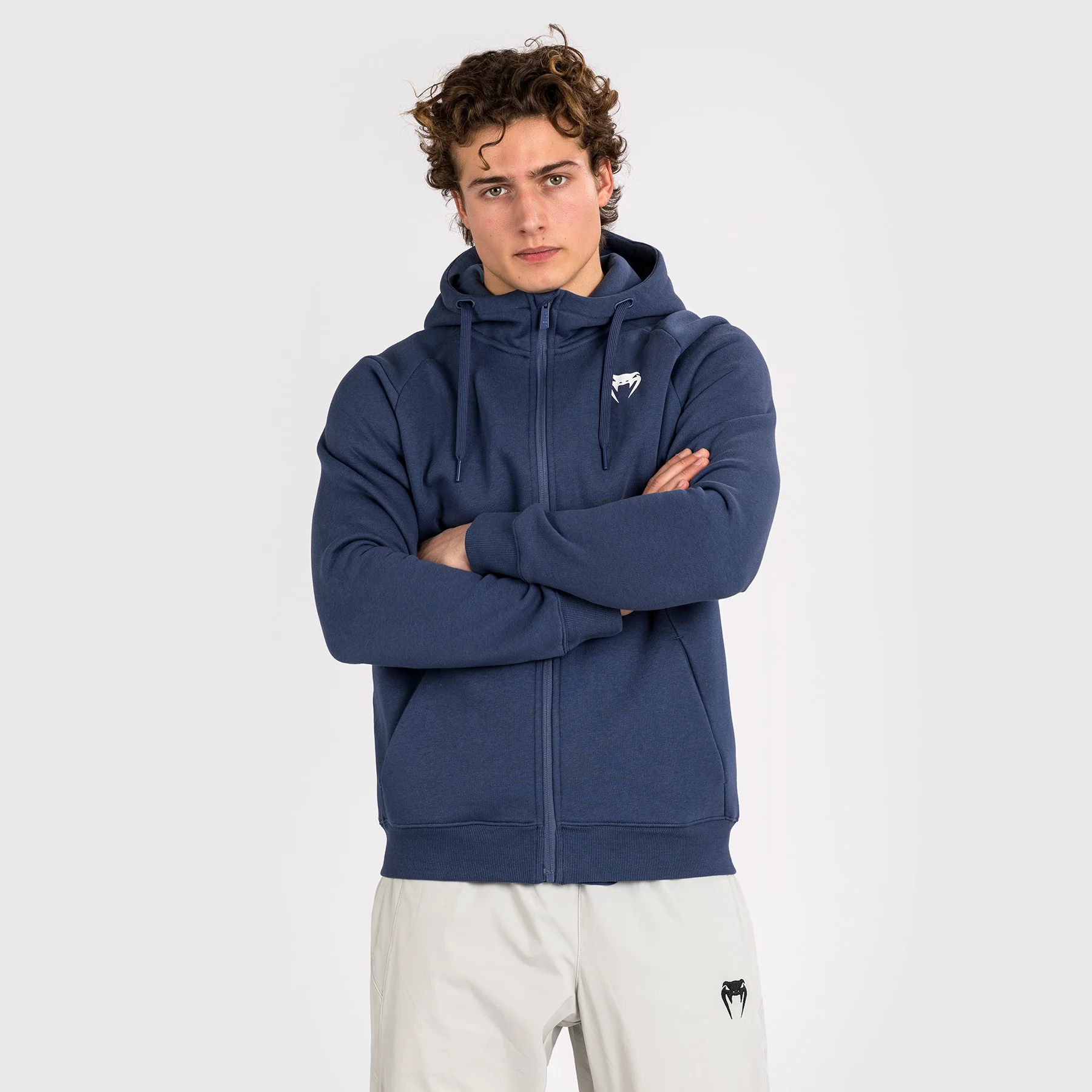 Venum Strikeland Sudadera con capucha y cremallera - Azul marino - Image 3