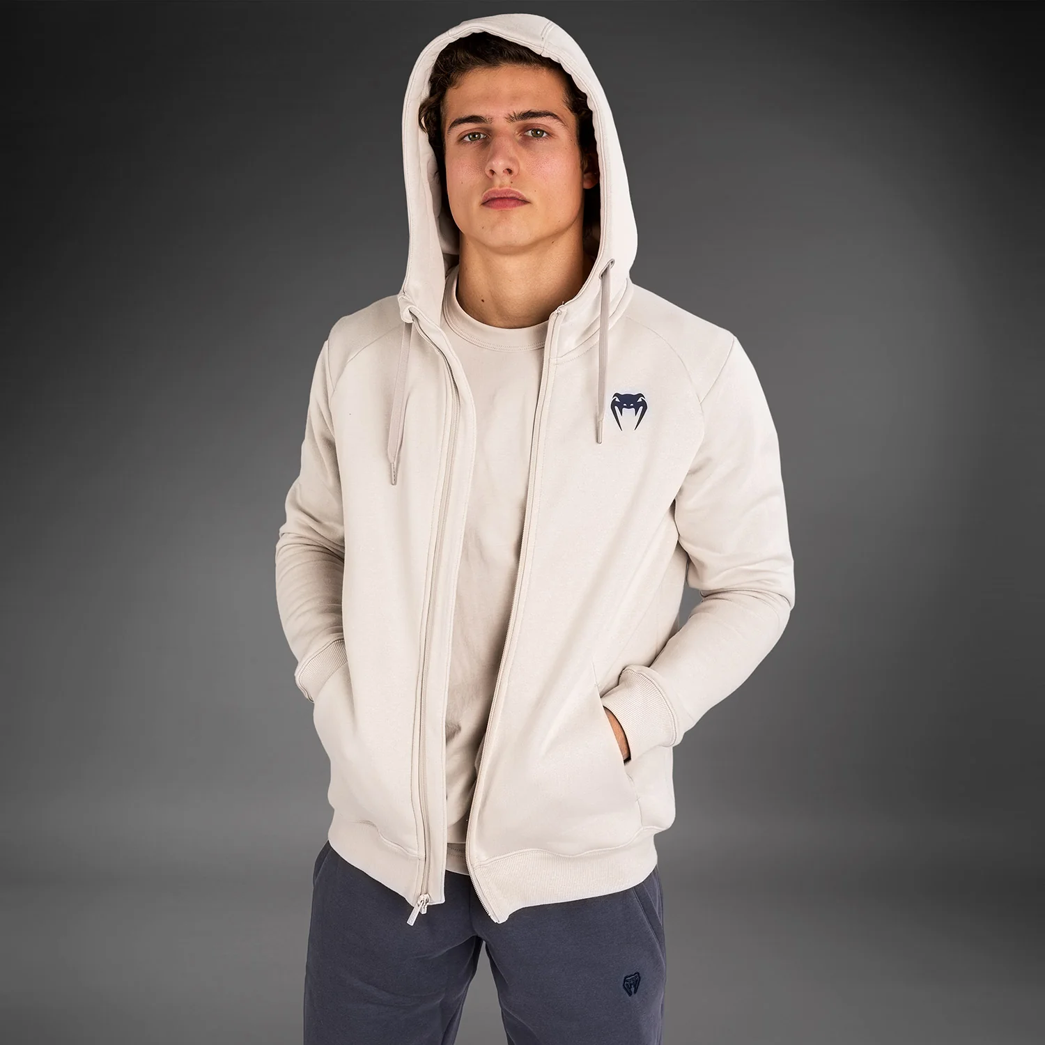 Venum Strikeland Sudadera con capucha y cremallera - Gris - Image 7