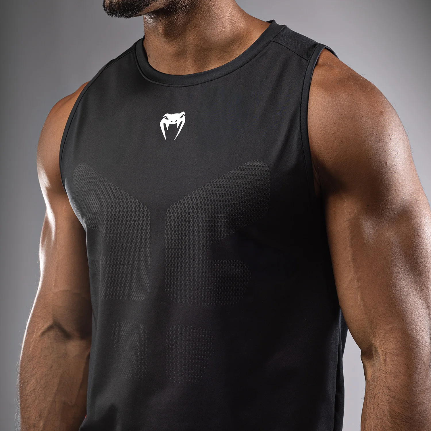 Venum Tactical XT Camiseta de tirantes para hombre Dry Tech - Negro/Rojo fuego - Image 7