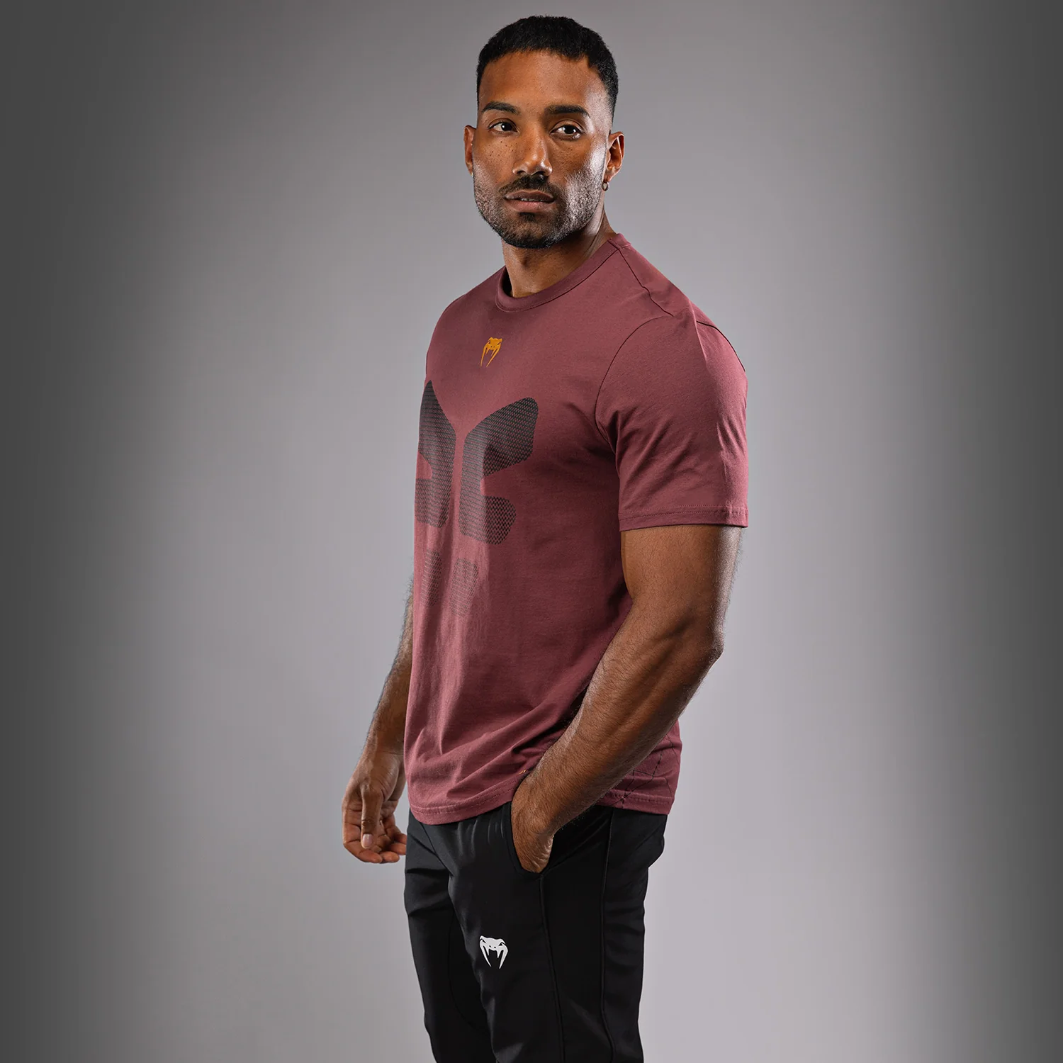 Venum Tactical XT Camiseta - Negra/Burdeos/Oro - Image 2
