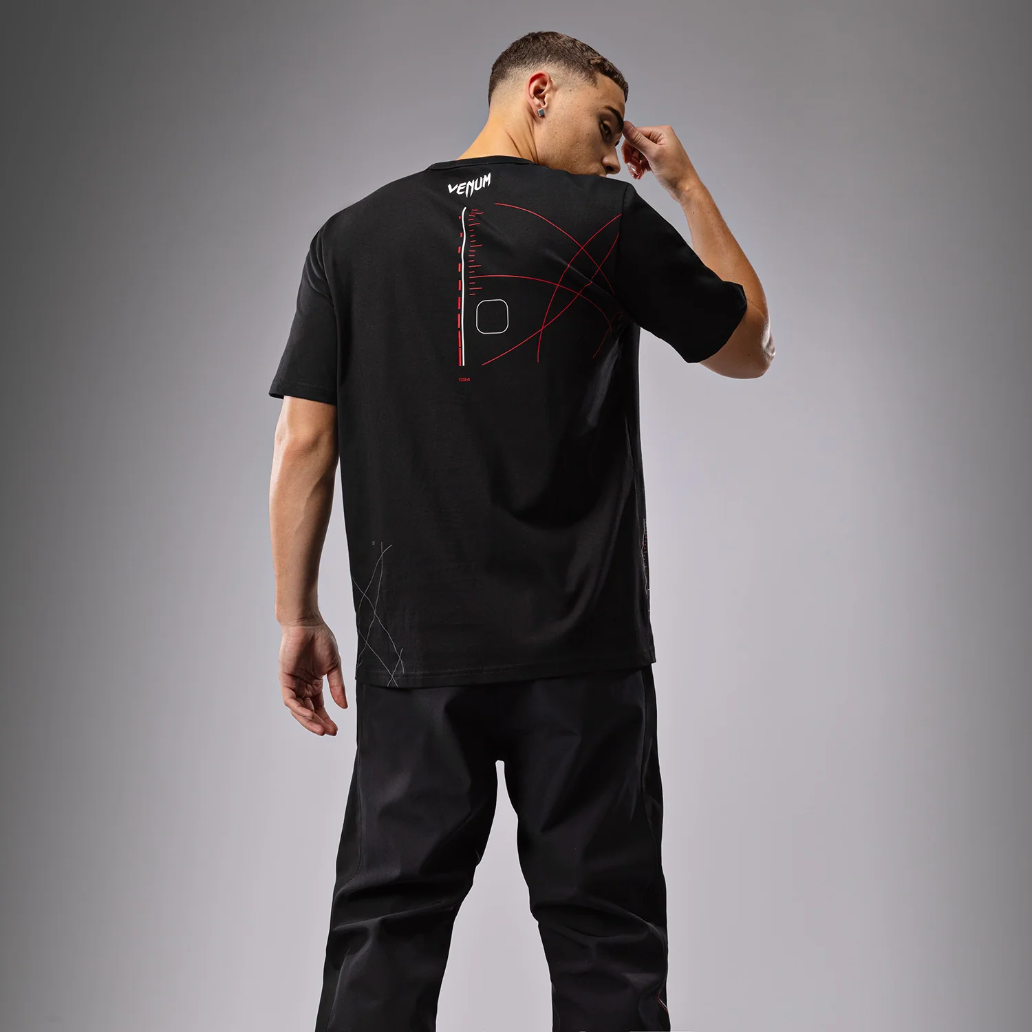 Venum Tactical XT Camiseta - Negro/Rojo - Image 2