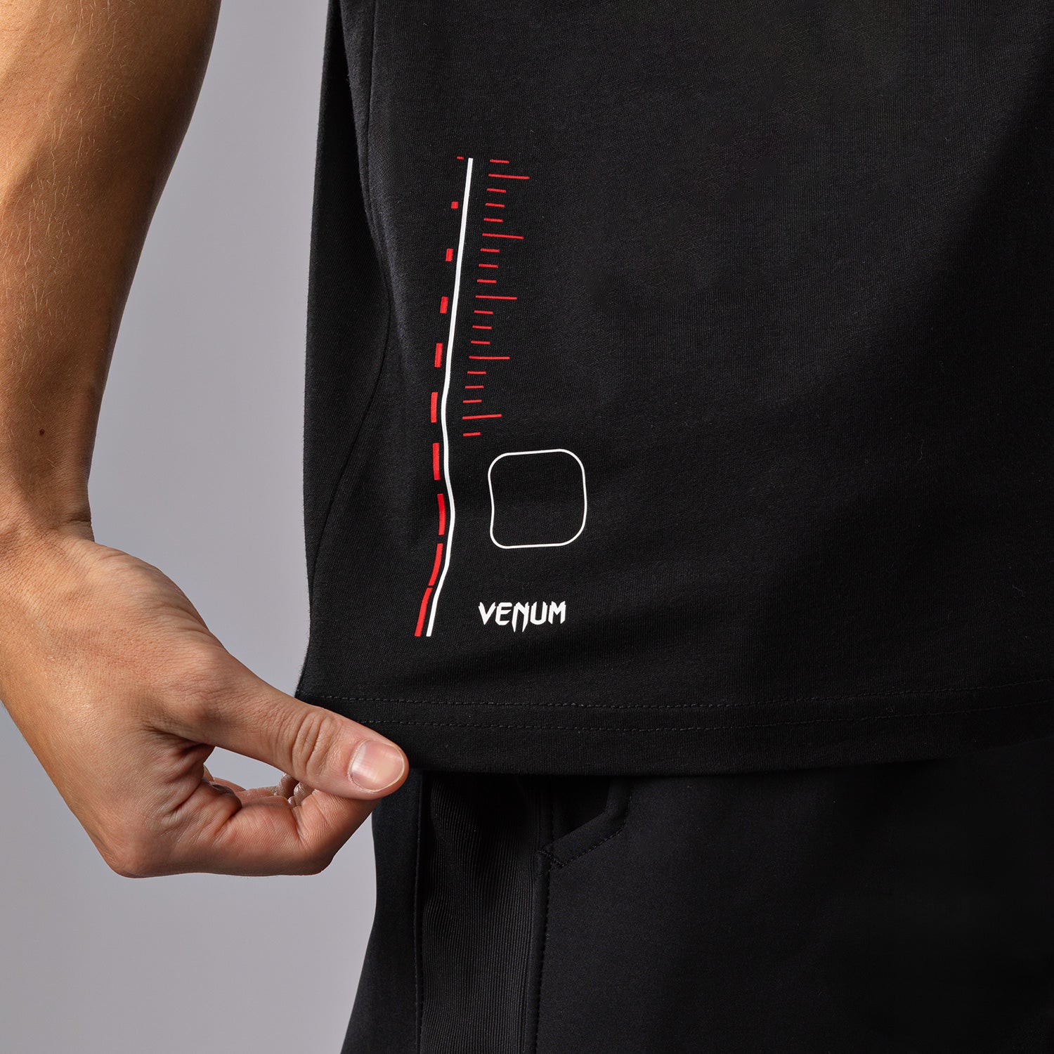 Venum Tactical XT Camiseta - Negro/Rojo - Image 7