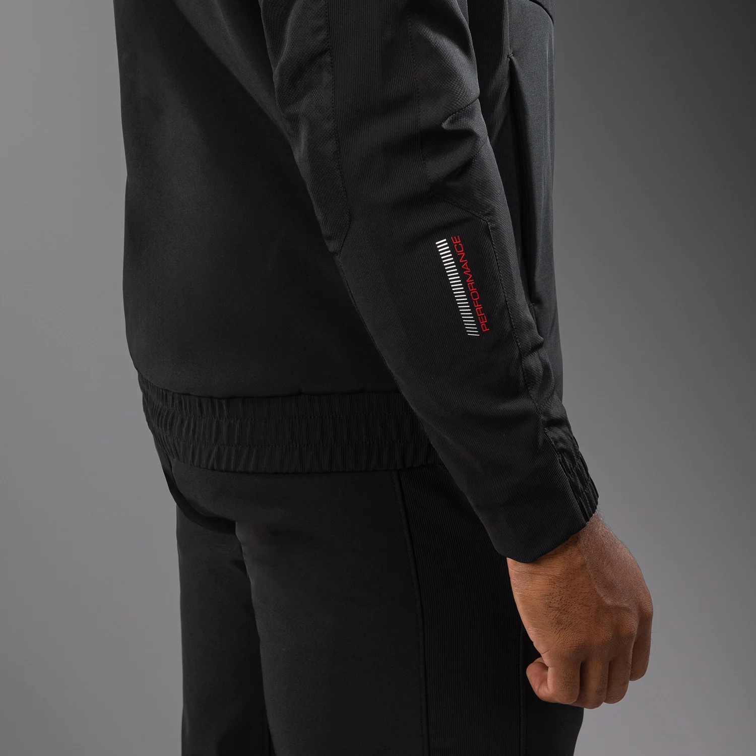 Venum Tactical XT Chaqueta de los hombres de la pista - Negro/fuego rojo - Image 6