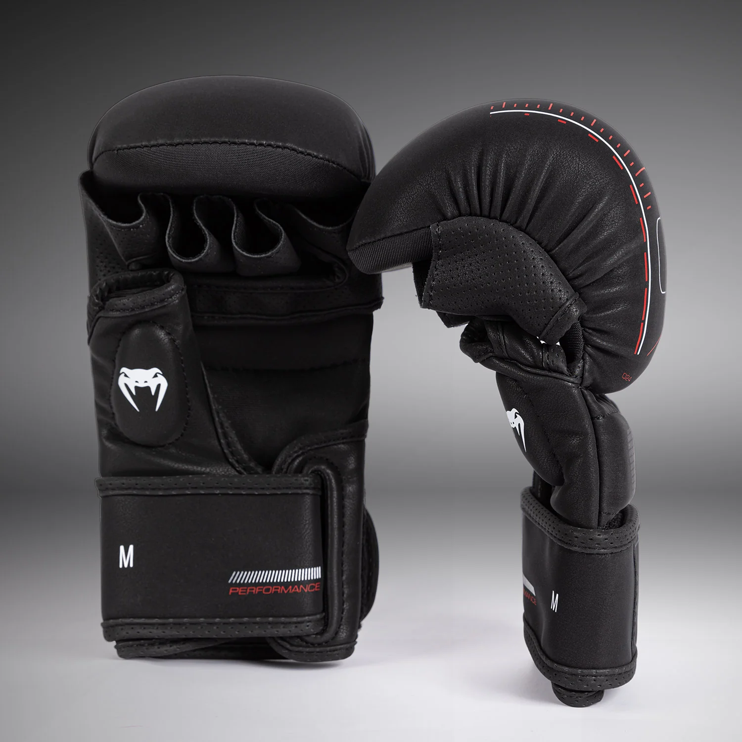 Venum Tactical XT Guantes de sparring - Negro/Rojo fuego - Image 3