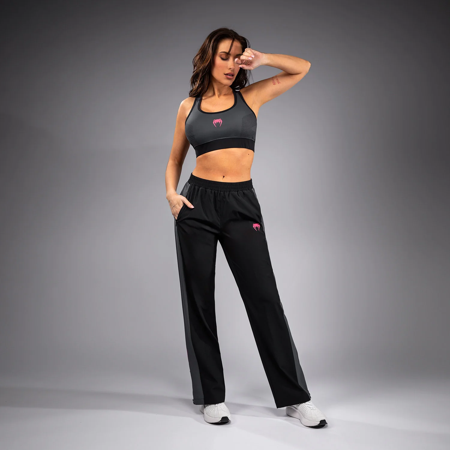 Venum Tactical XT Joggers Mujer - Negro/Gris Tormenta - Image 5