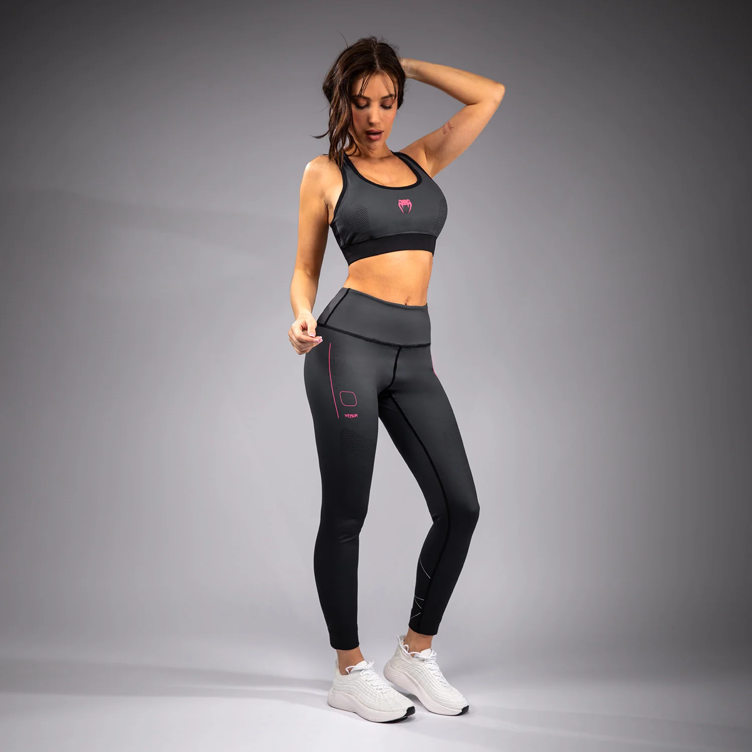 Venum Tactical XT Leggings Mujer - Negro/Gris Tormenta - Image 4