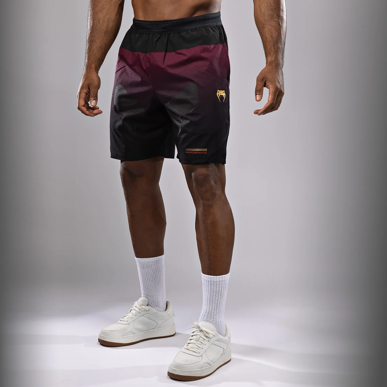 Venum Tactical XT Pantalón Corto de Entrenamiento - Negro/Burdeos/Oro - Image 6