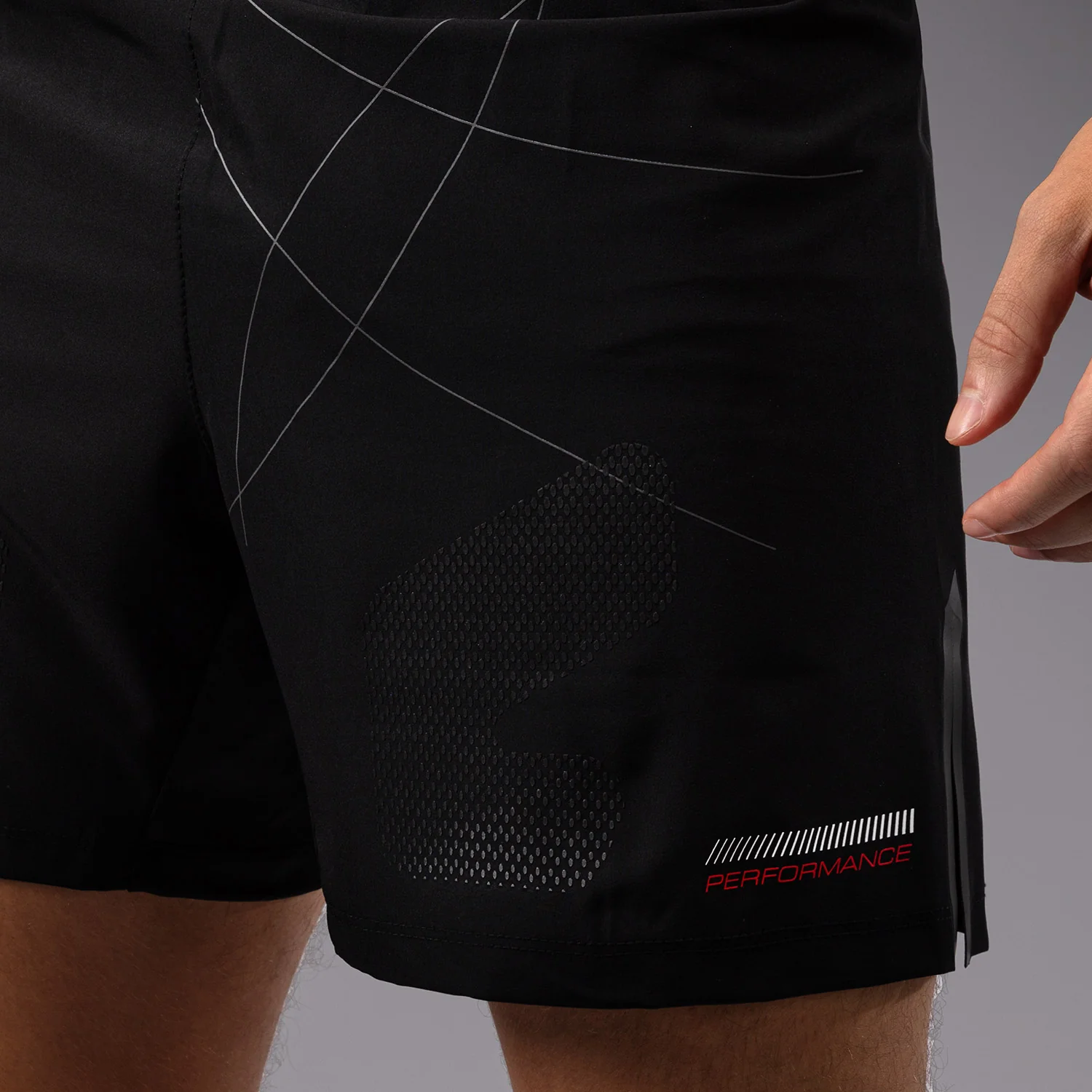 Venum Tactical XT Pantalones cortos de lucha para hombre - Negro/Rojo fuego - Image 4
