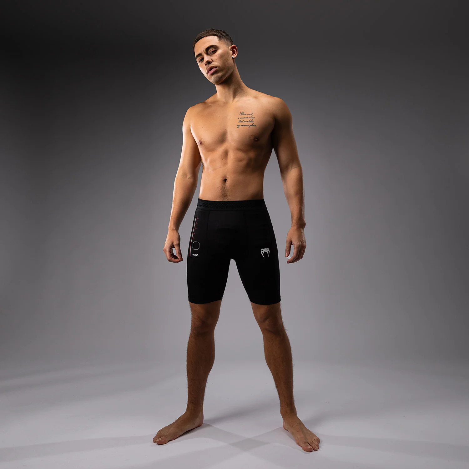 Venum Tactical XT Pantalones cortos Vale Tudo - Negro/Rojo Fuego - Image 2