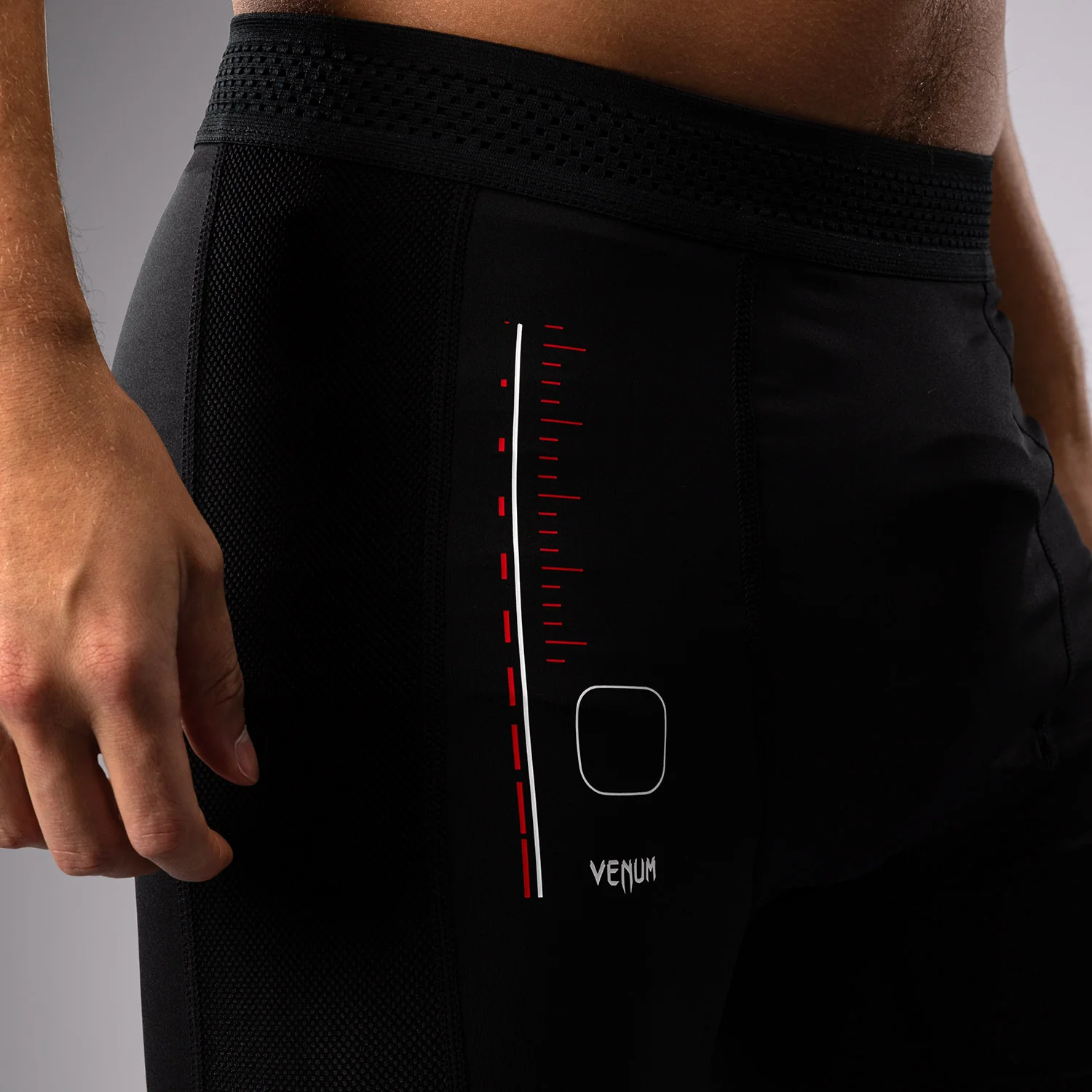 Venum Tactical XT Pantalones cortos Vale Tudo - Negro/Rojo Fuego - Image 7