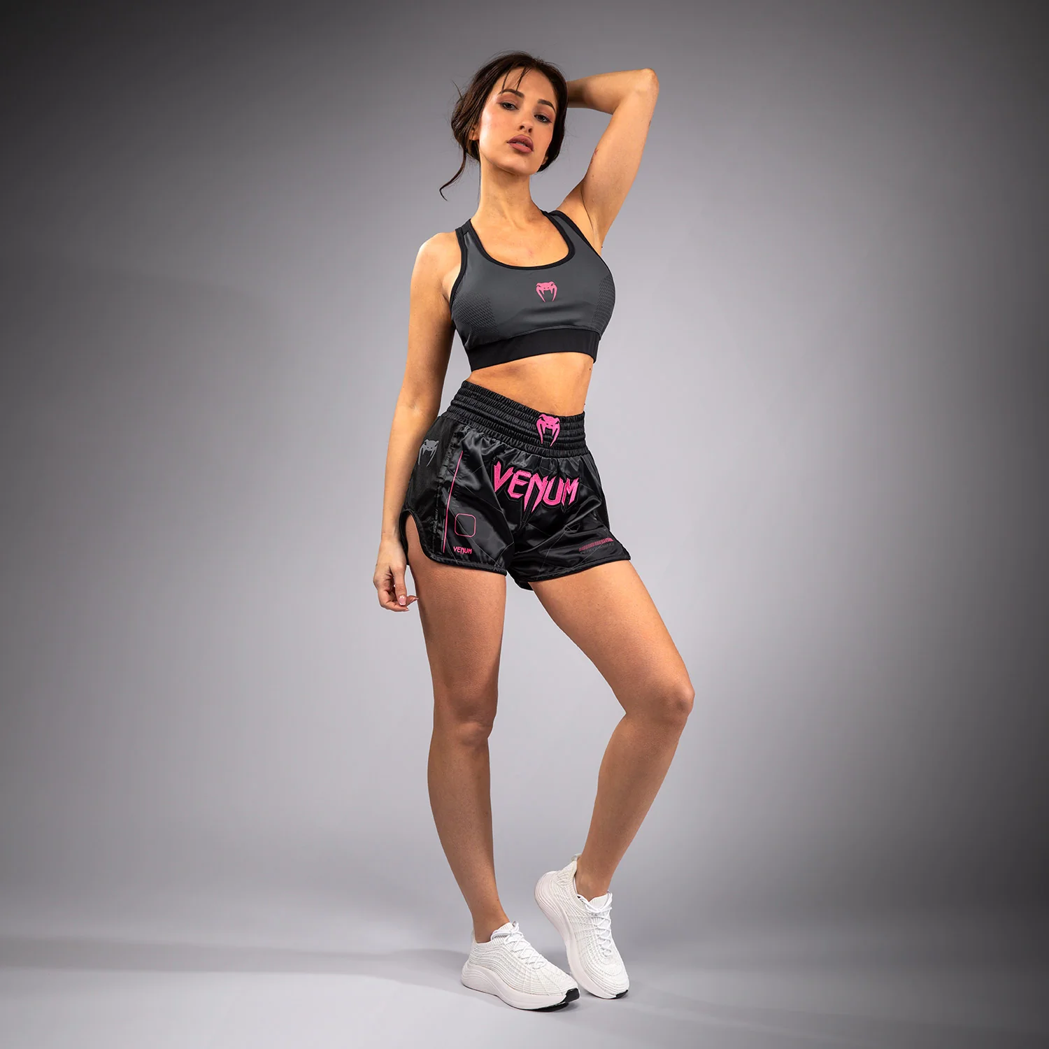 Venum Tactical XT Short de muay thai para mujer - negro/gris tormenta - Image 3