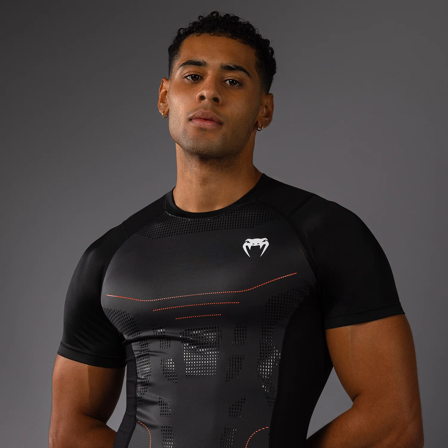 Venum Technical 3.0 Camiseta de Manga Corta Rashguard - Grafito - Image 3