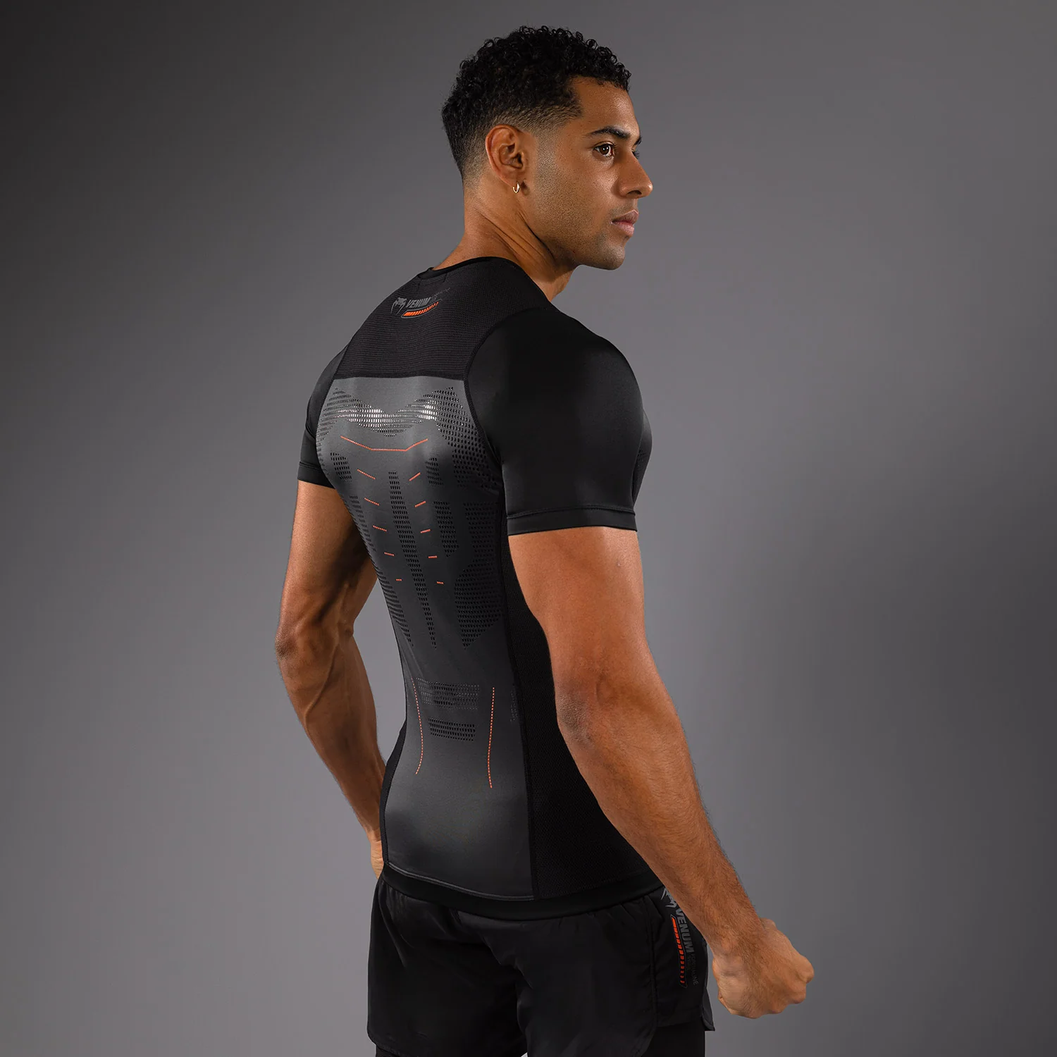 Venum Technical 3.0 Camiseta de Manga Corta Rashguard - Grafito - Image 6