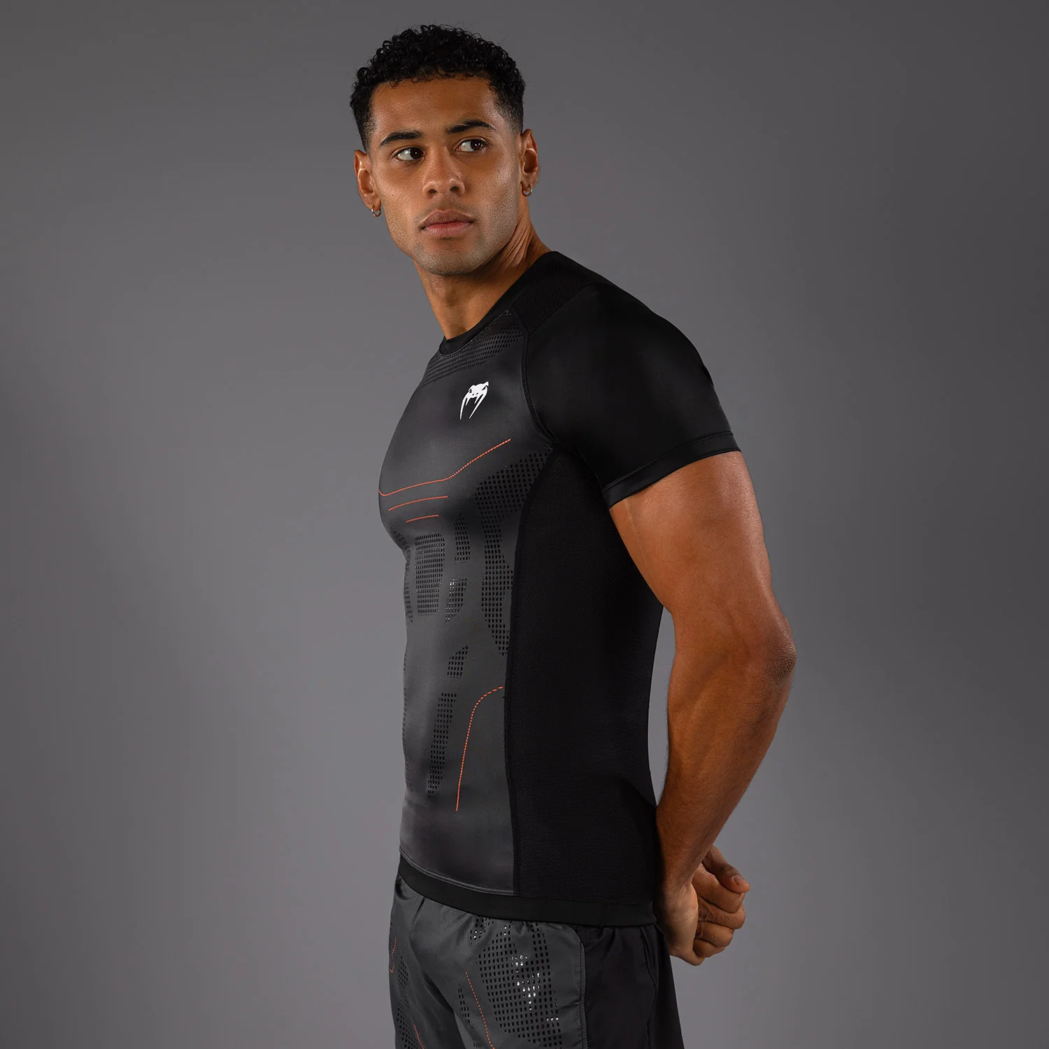 Venum Technical 3.0 Camiseta de Manga Corta Rashguard - Grafito - Image 7