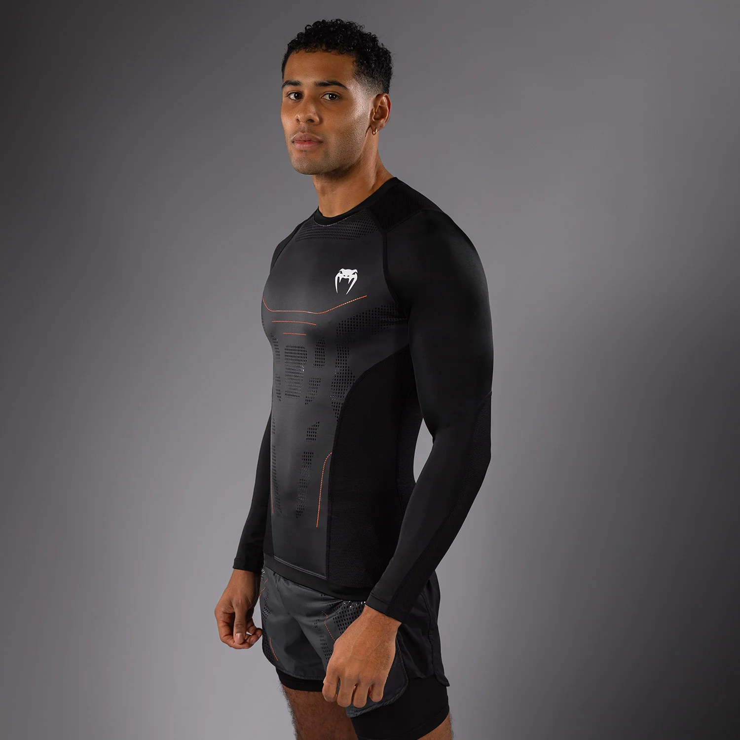 Venum Technical 3.0 Camiseta de Manga Larga Rashguard - Grafito - Image 2