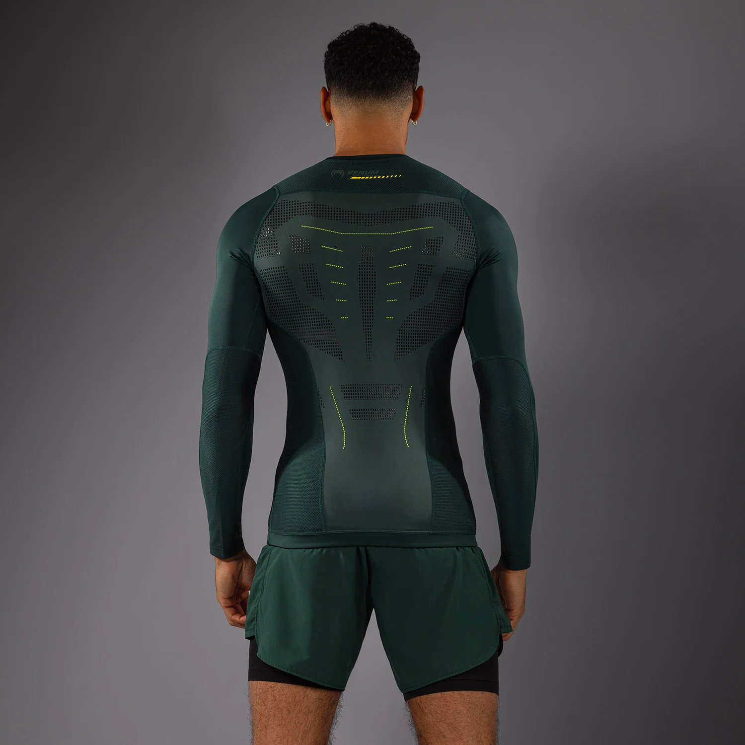 Venum Technical 3.0 Camiseta de Manga Larga Rashguard - Verde Bosque - Image 5
