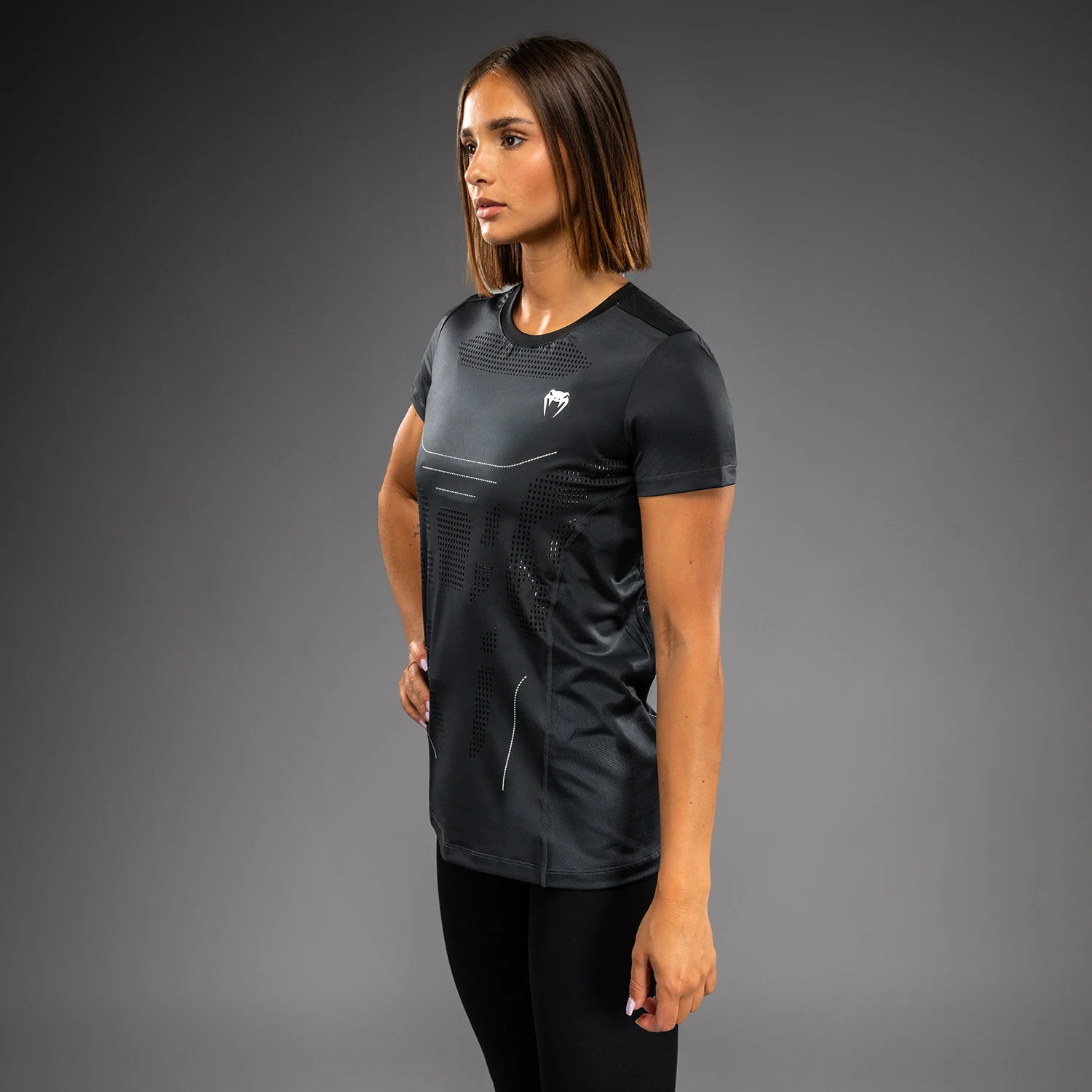 Venum Technical 3.0 Camiseta Dry Tech para Mujeres - Storm Grey - Image 2