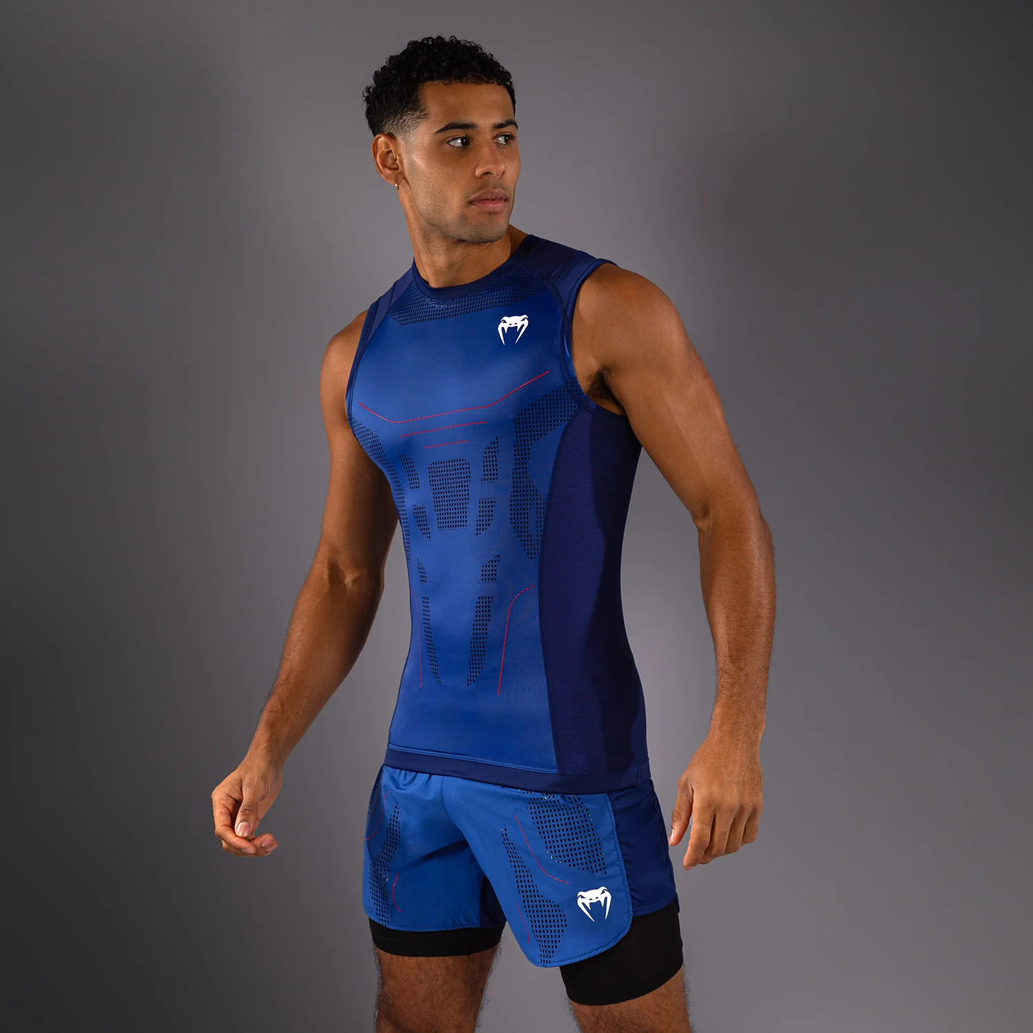 Venum Technical 3.0 Camiseta Sin Mangas Rashguard - Azul Noche - Image 2