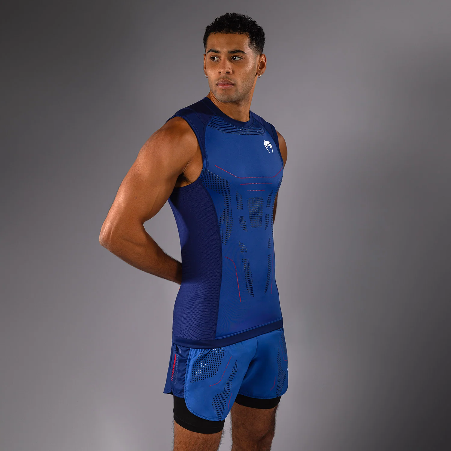 Venum Technical 3.0 Camiseta Sin Mangas Rashguard - Azul Noche - Image 3