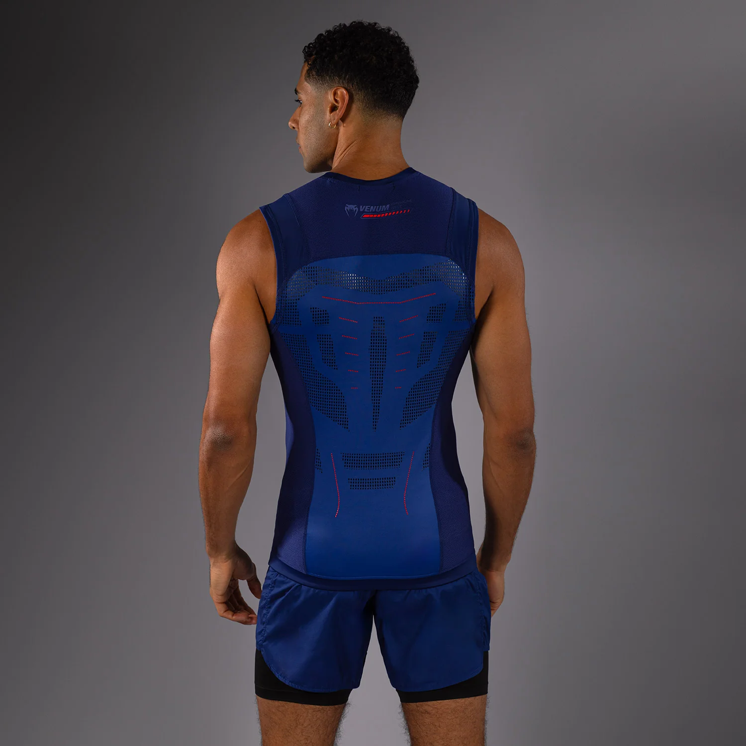 Venum Technical 3.0 Camiseta Sin Mangas Rashguard - Azul Noche - Image 4
