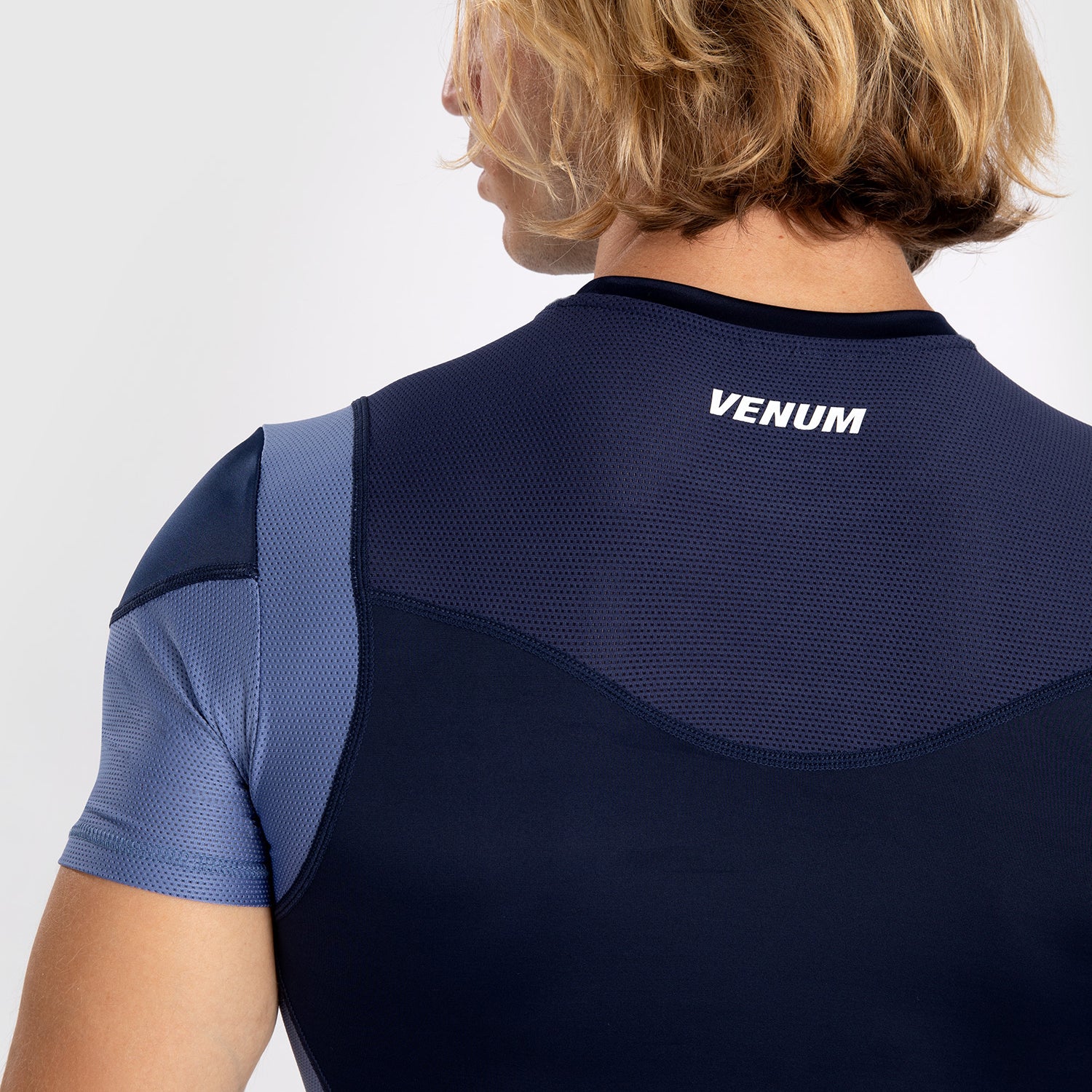 Venum Tempest Camiseta Rashguard De Manga Corta para Hombre - Azul Marino/Azul - Image 5