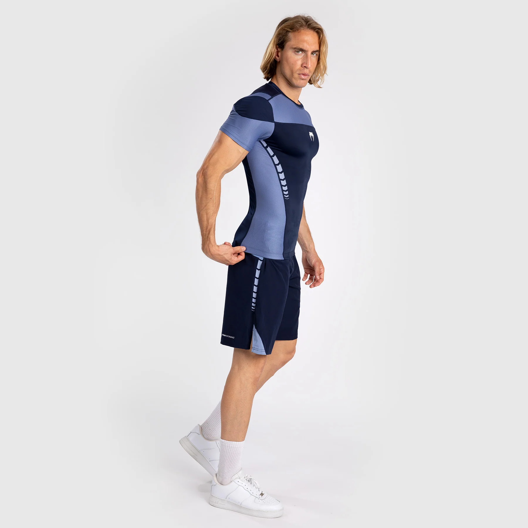 Venum Tempest Camiseta Rashguard De Manga Corta para Hombre - Azul Marino/Azul - Image 6