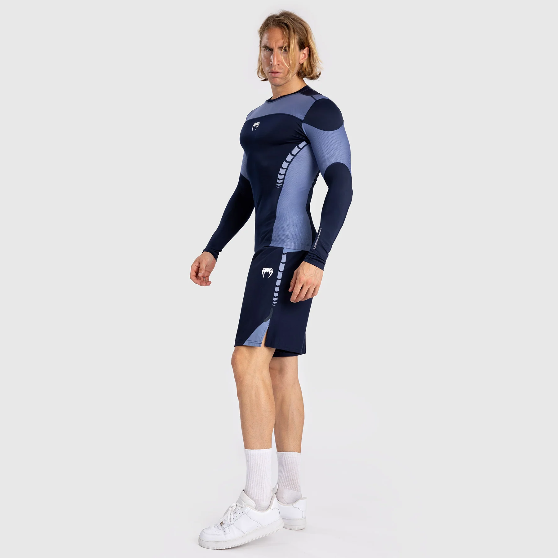 Venum Tempest Rashguard De Manga Larga para Hombre - Azul Marino/Azul - Image 6