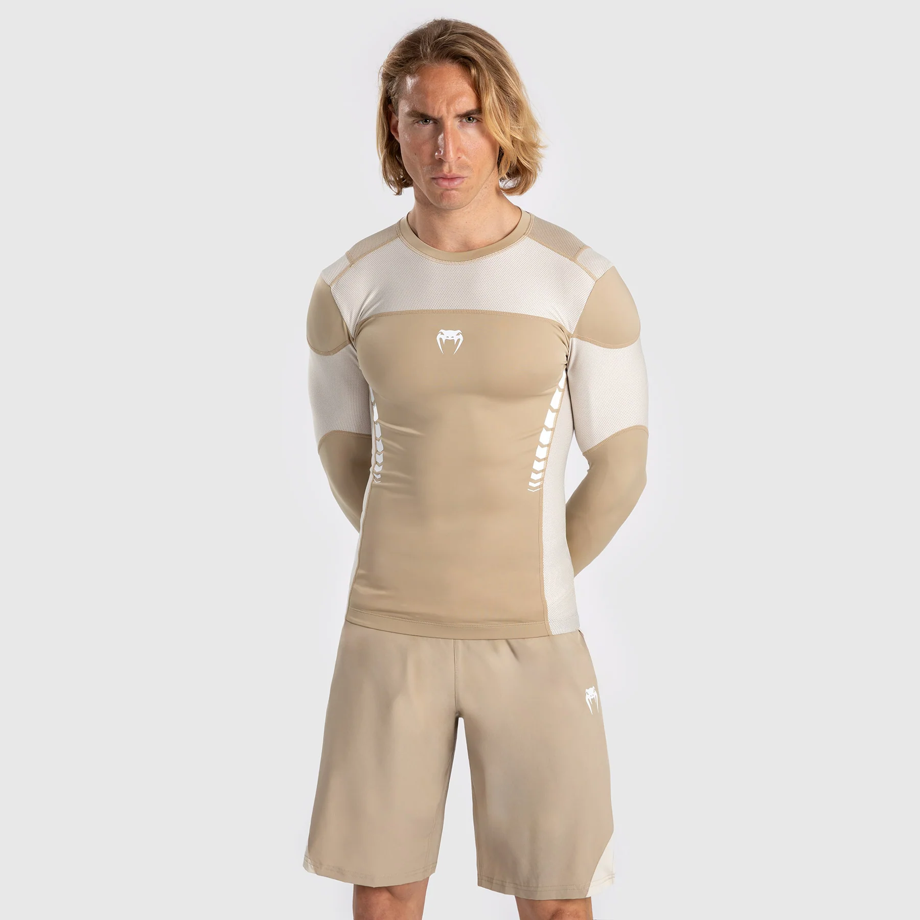 Venum Tempest Rashguard De Manga Larga para Hombre - Beige/Arena