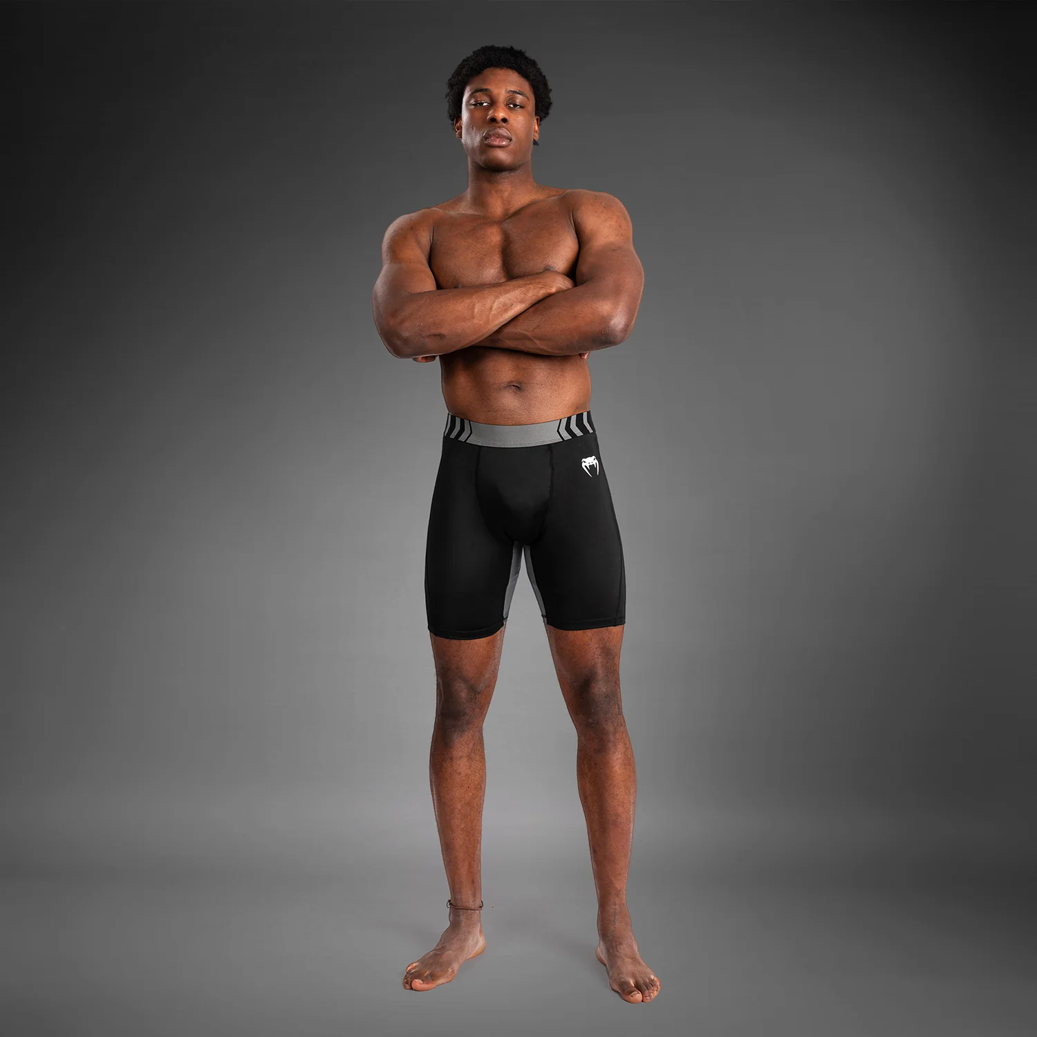 Venum Tempest Vale Tudo para Hombre - Negro/Gris - Image 6