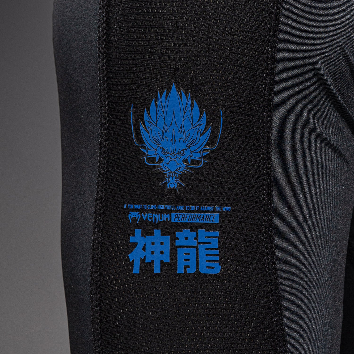 Venum Thunder Dragon Rashguard Manga Larga – Negro/Azul Real - Image 6