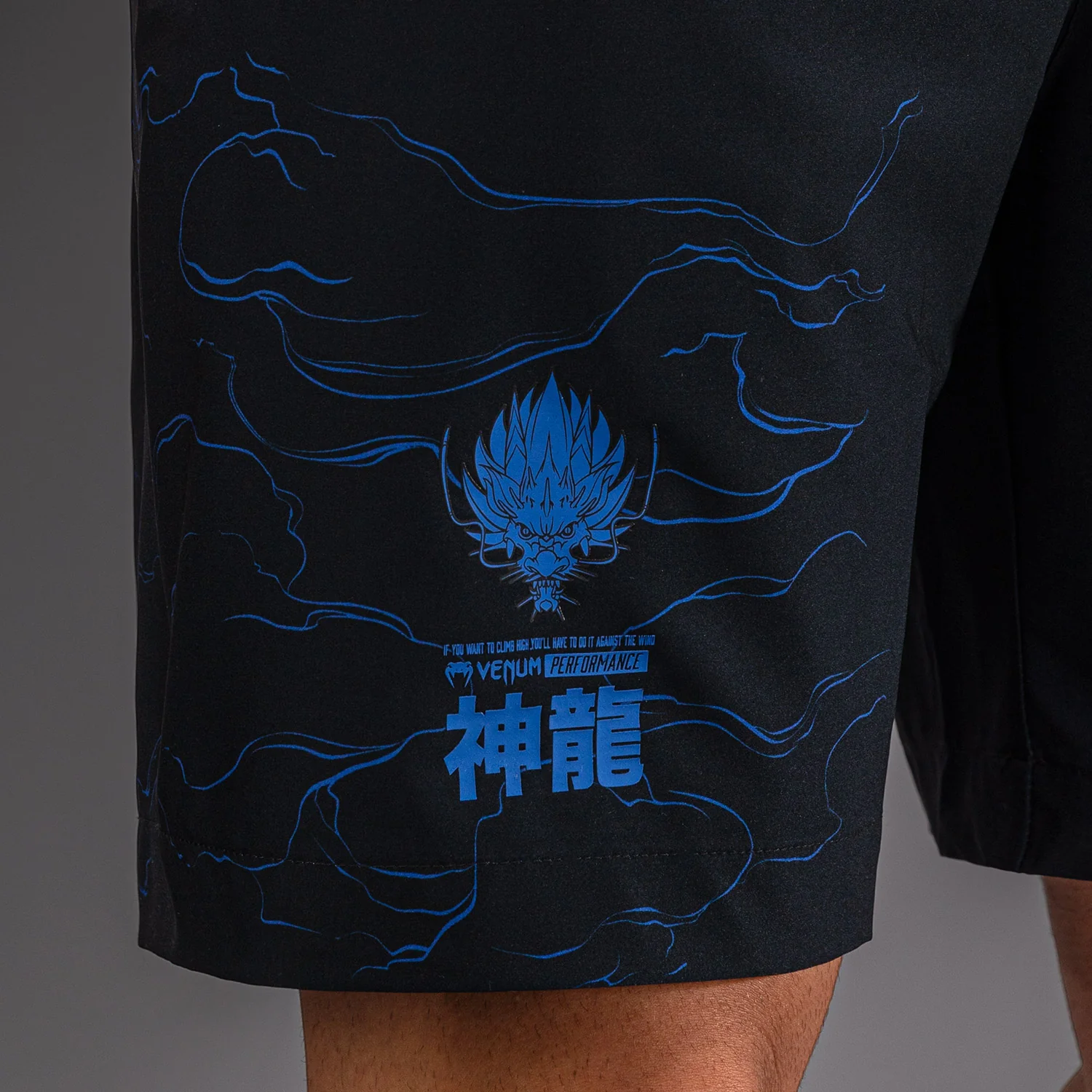 Venum Thunder Dragon Short de Entrenamiento – Negro/Azul Real - Image 7