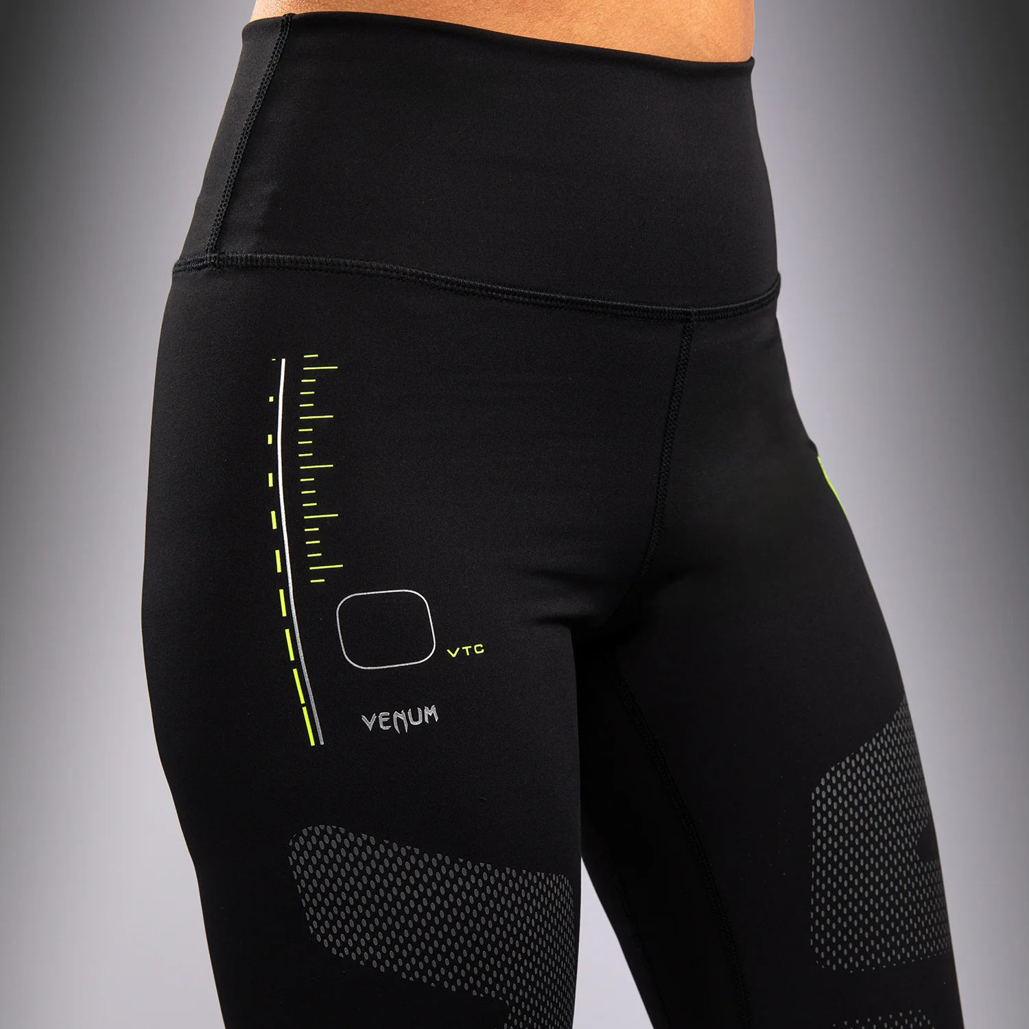 Venum Training Camp 4.0 Leggings - Negro/Verde neón - Image 6