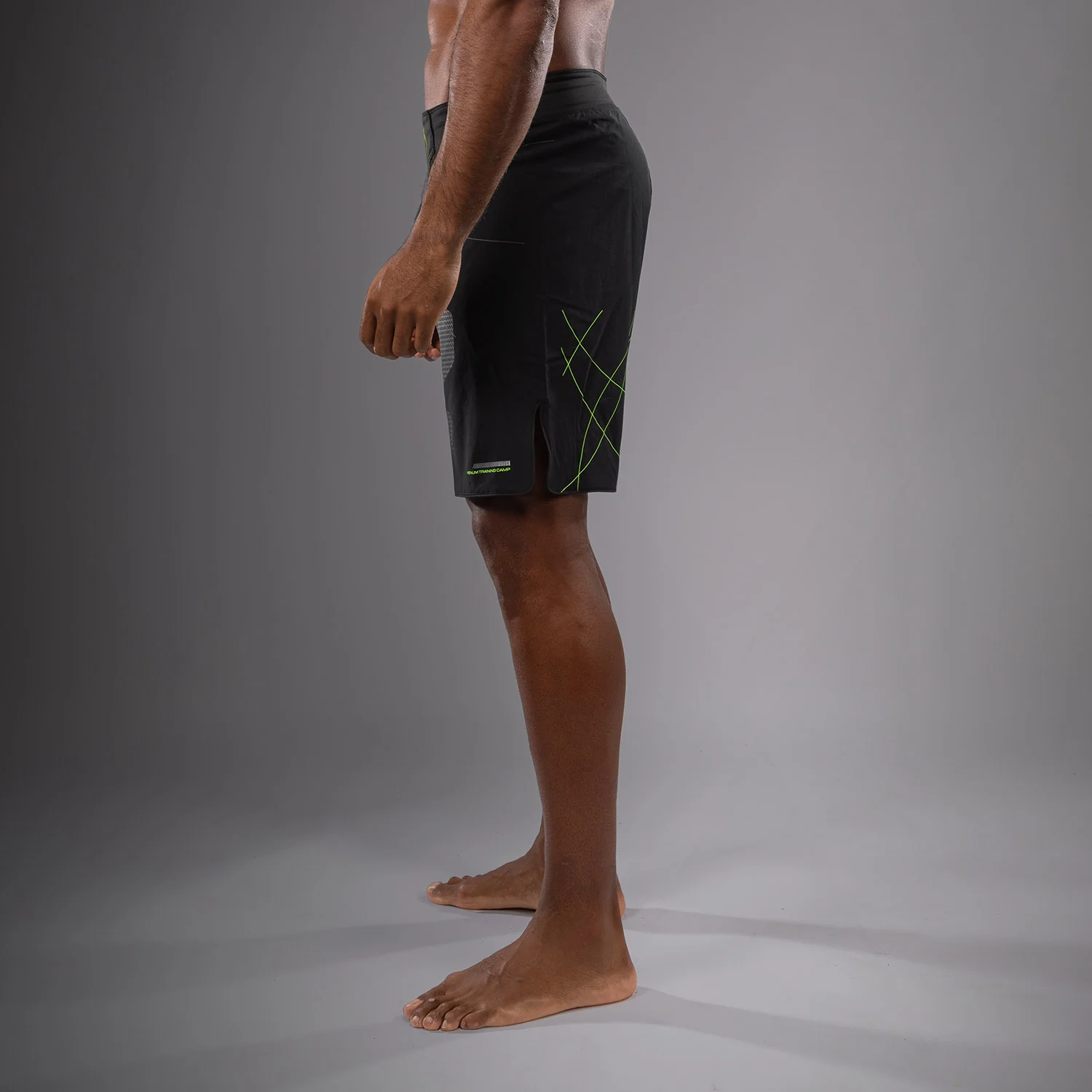 Venum Training Camp 4.0 Pantalones cortos de lucha - Negro/Verde neón - Image 3