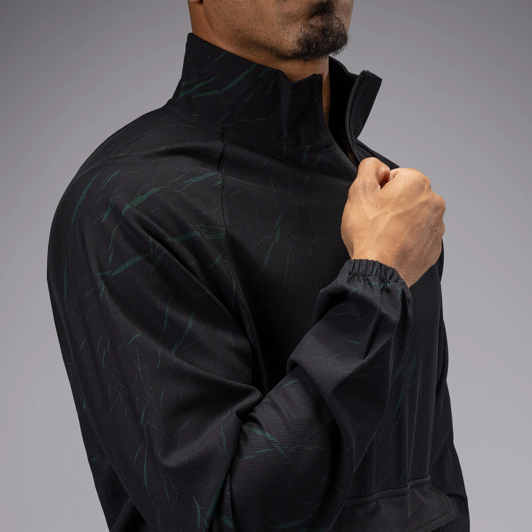 Venum Trooper Chaqueta de Chándal Para Hombre - Negra/Verde Bosque - Image 6