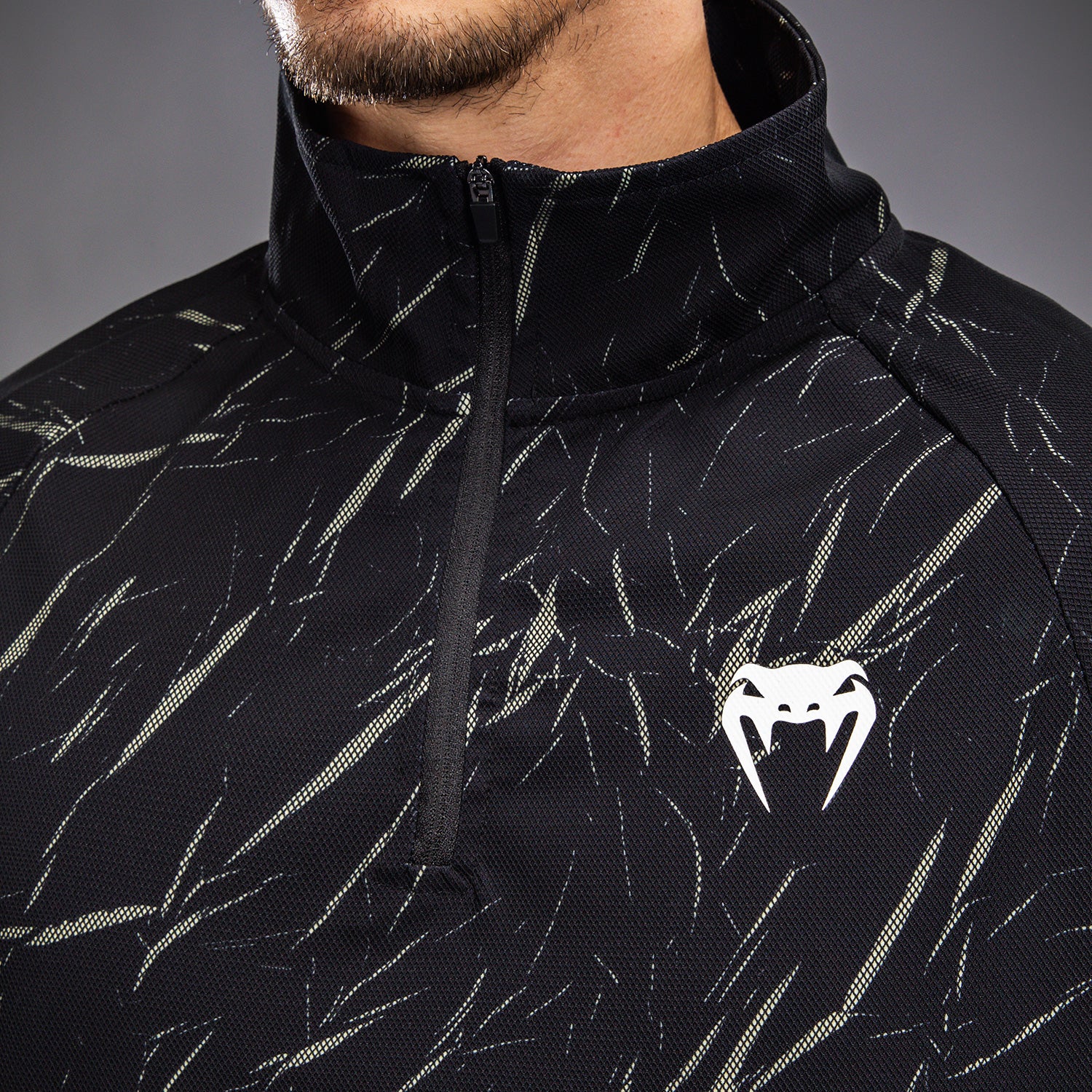 Venum Trooper Chaqueta de Chándal Para Hombre - Negro/Arena Piedra - Image 7
