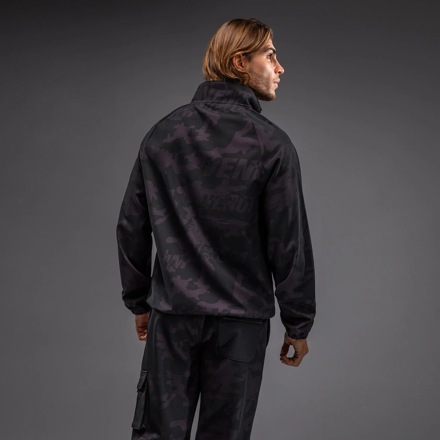 Venum Trooper Chaqueta de Chándal Para Hombre - Negro/Púrpura - Image 3