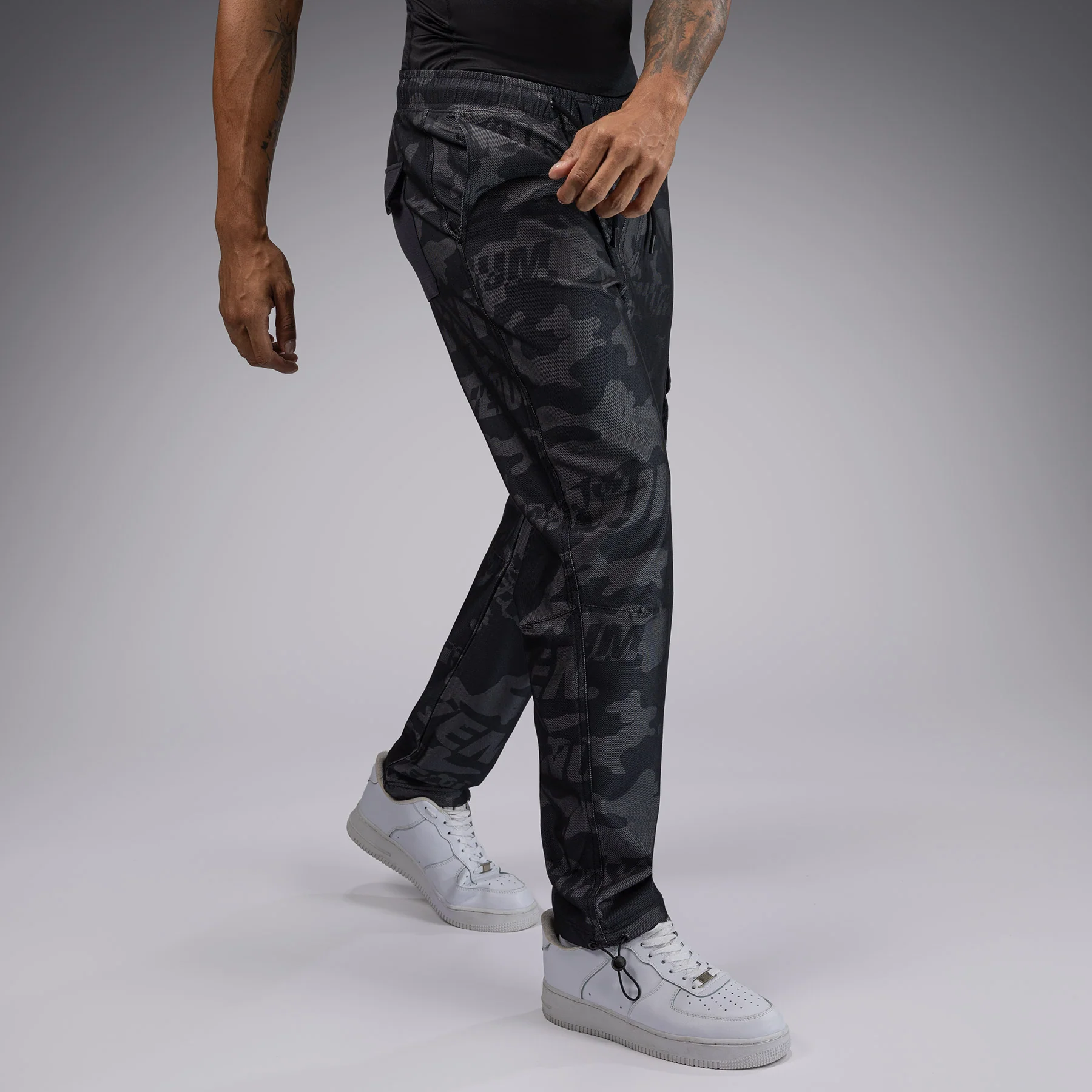 Venum Trooper Pantalones de Chándal Para Hombre - Negro/Carbón - Image 5