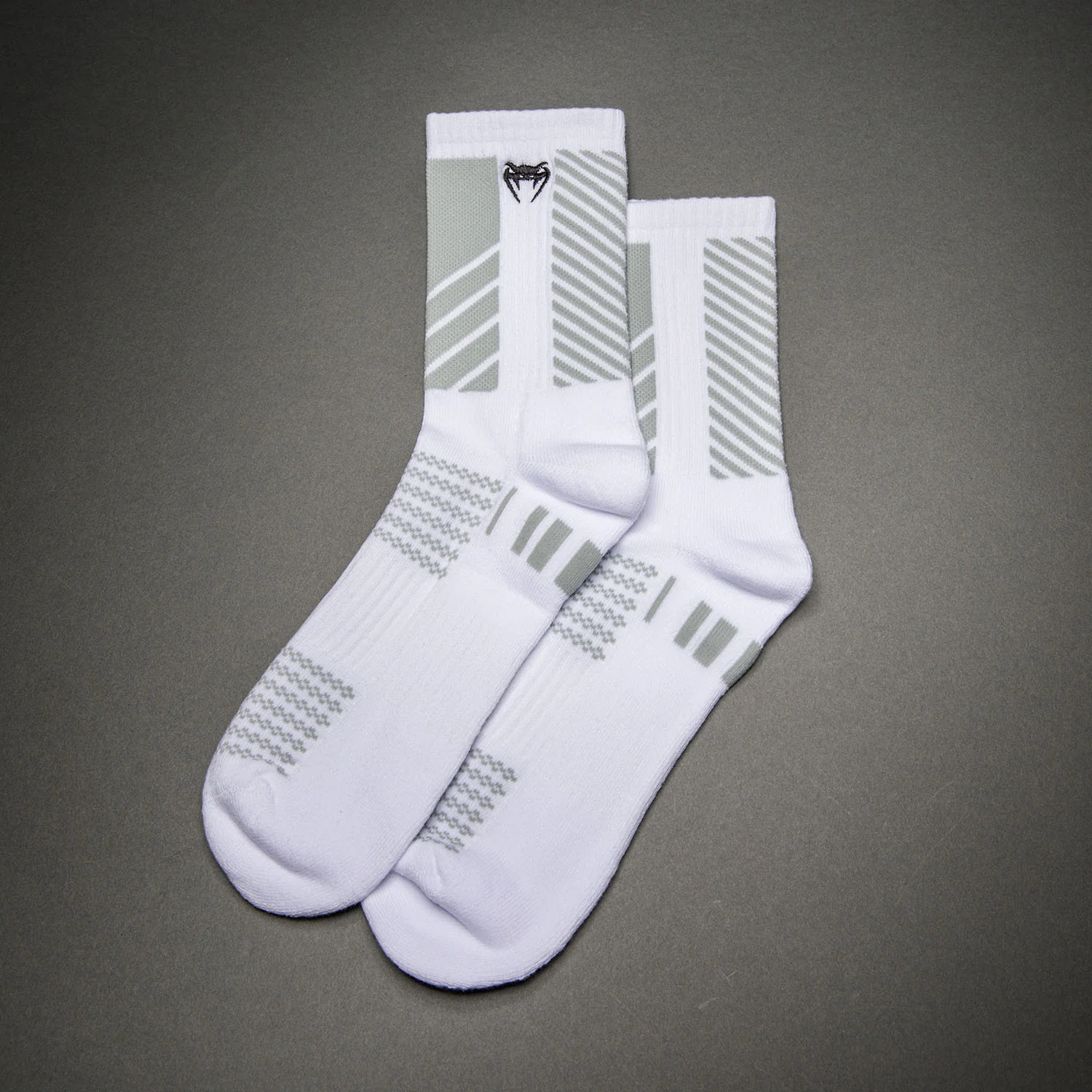 Venum Vector Calcetines Crew - Blanco/Gris